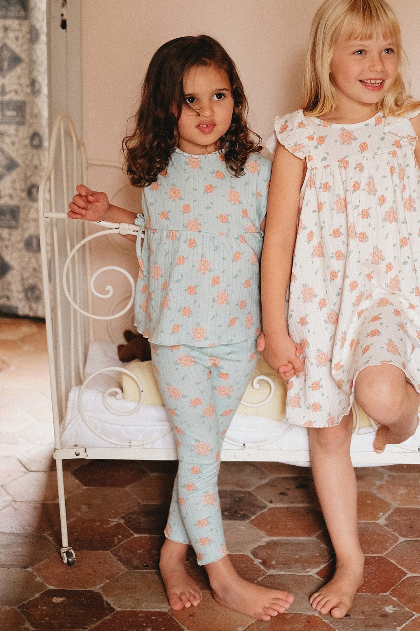 LEGGINGS ANANDOU VINTAGE BLUE FLOWERS 4