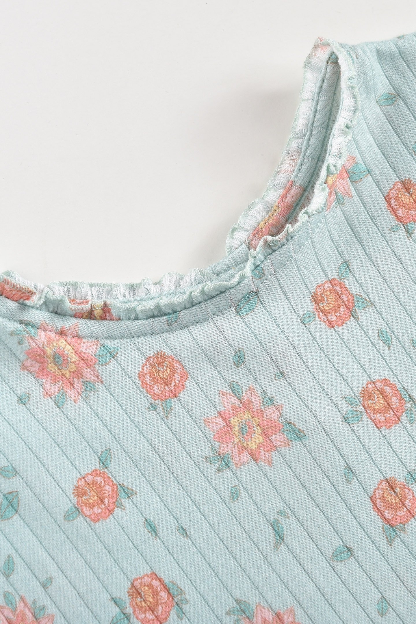 TOP ANGIKA VINTAGE BLUE FLOWERS 6