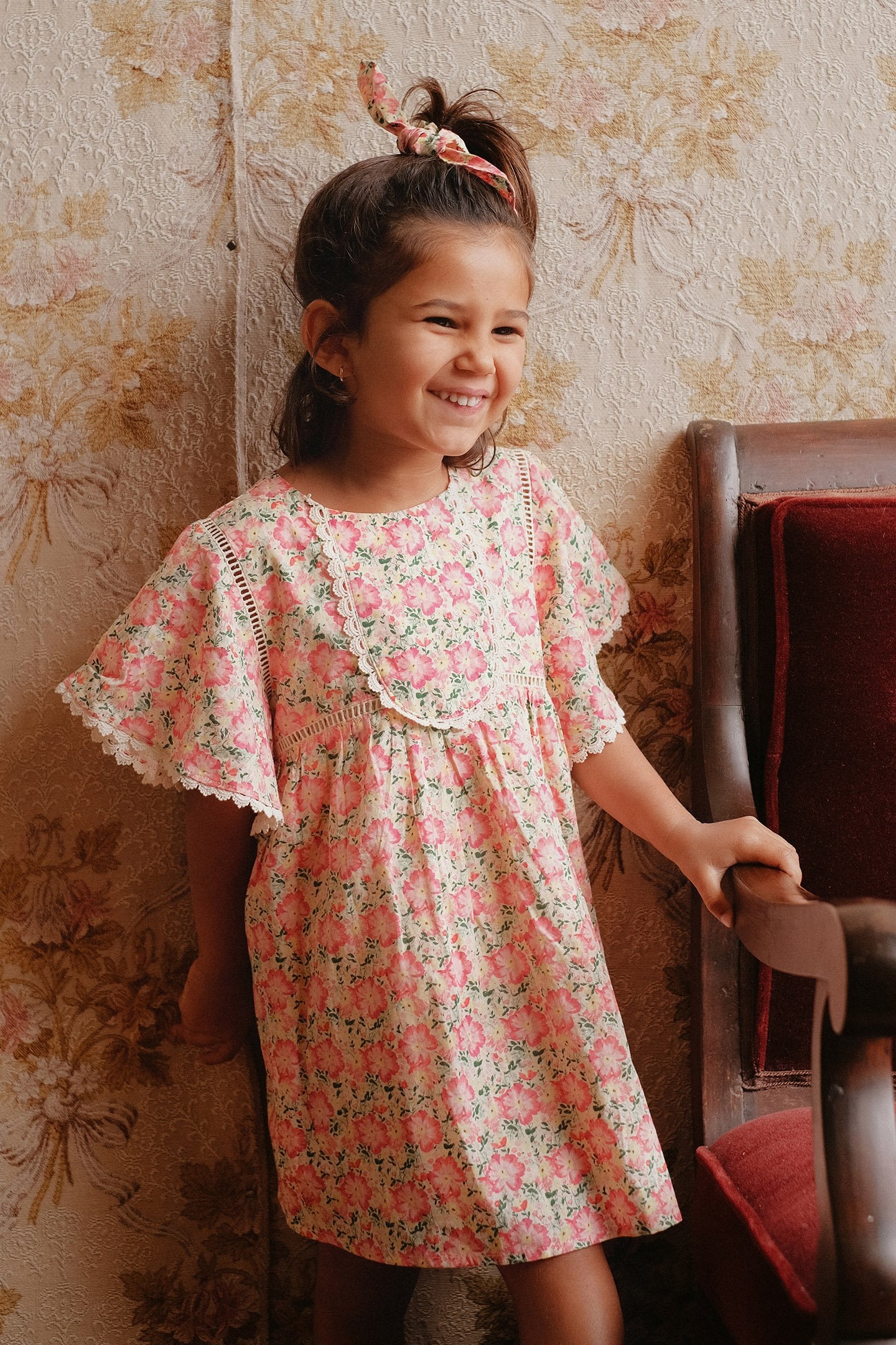 DRESS CHRISTINA PINK MEADOW 1