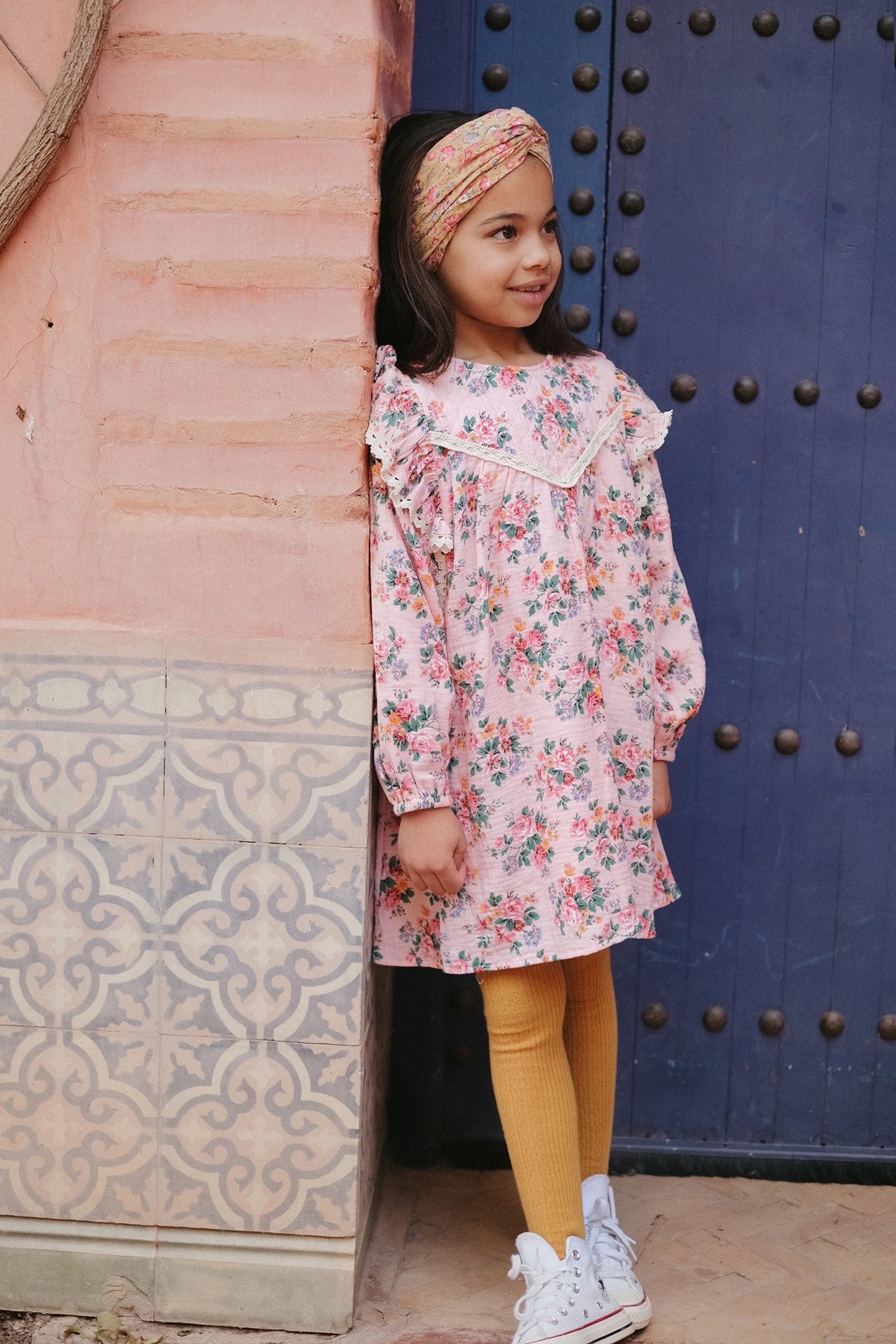 DRESS LARA PINK SEYLAN FLOWERS 1