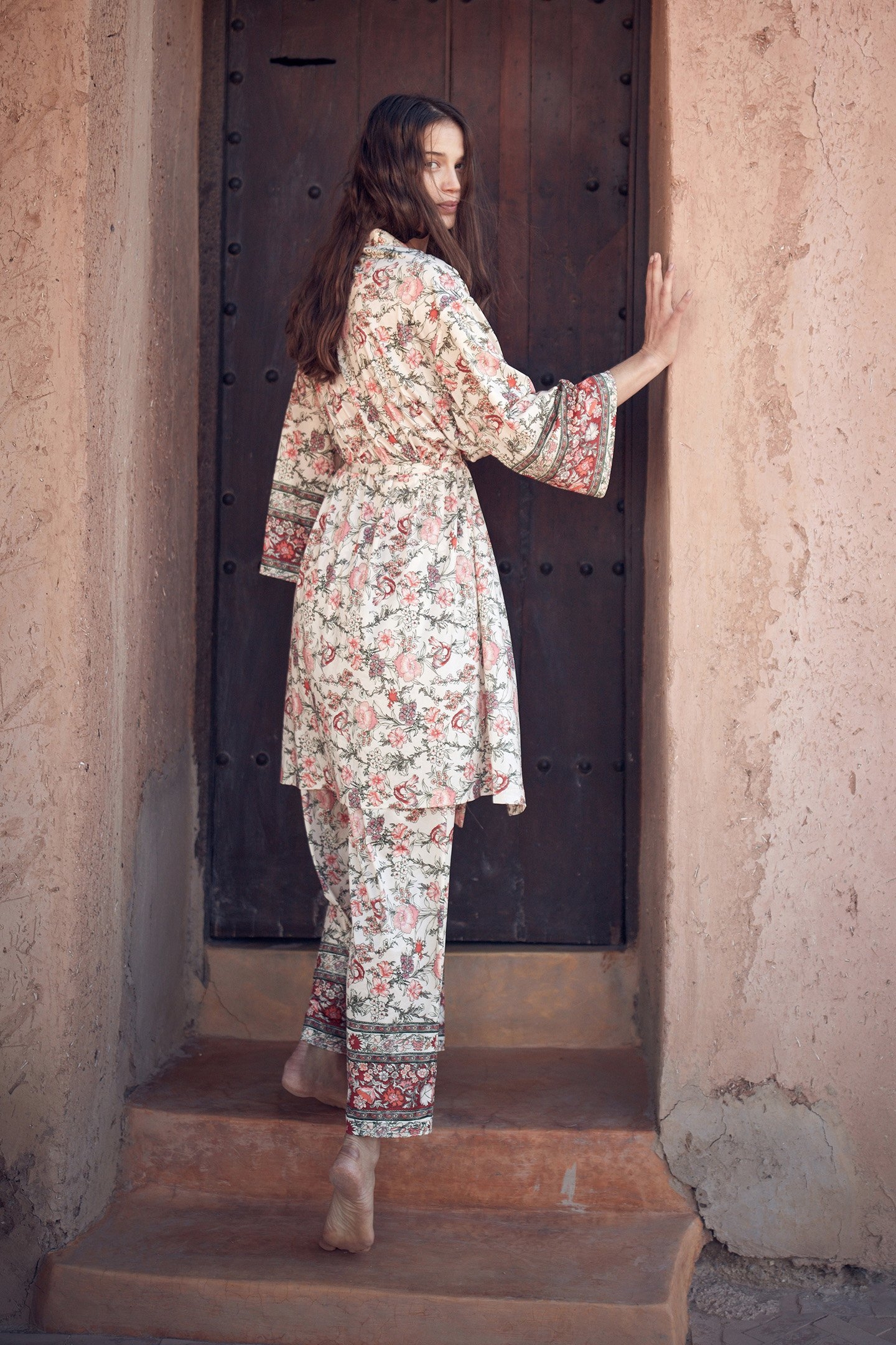 KIMONO YOKI CREAM POPPY MEMORIES 2