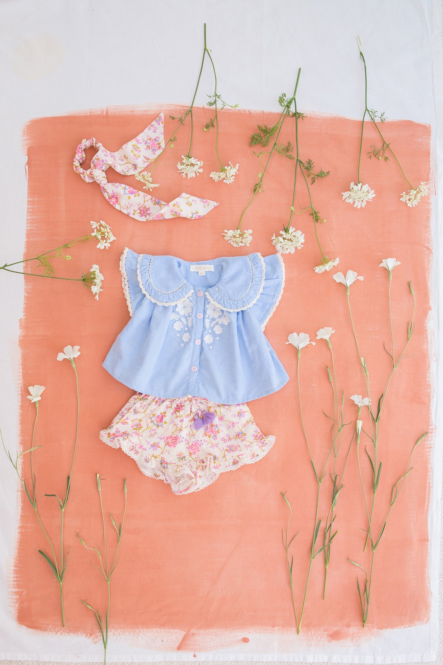 SHORTS VALLALOID CREAM BUCOLIA FIELDS 5