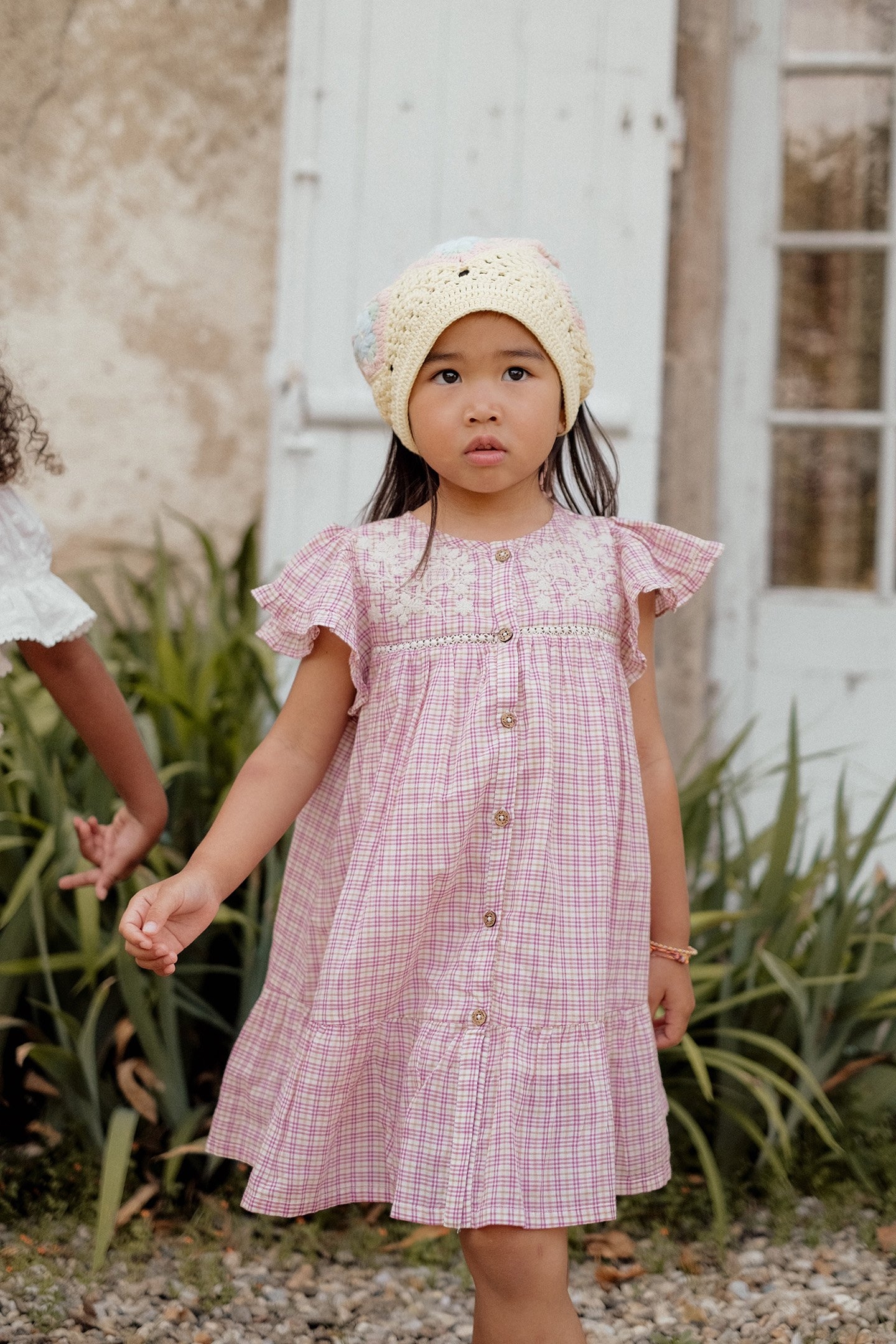 DRESS CARLINA FUCHSIA TARTAN JOY 1