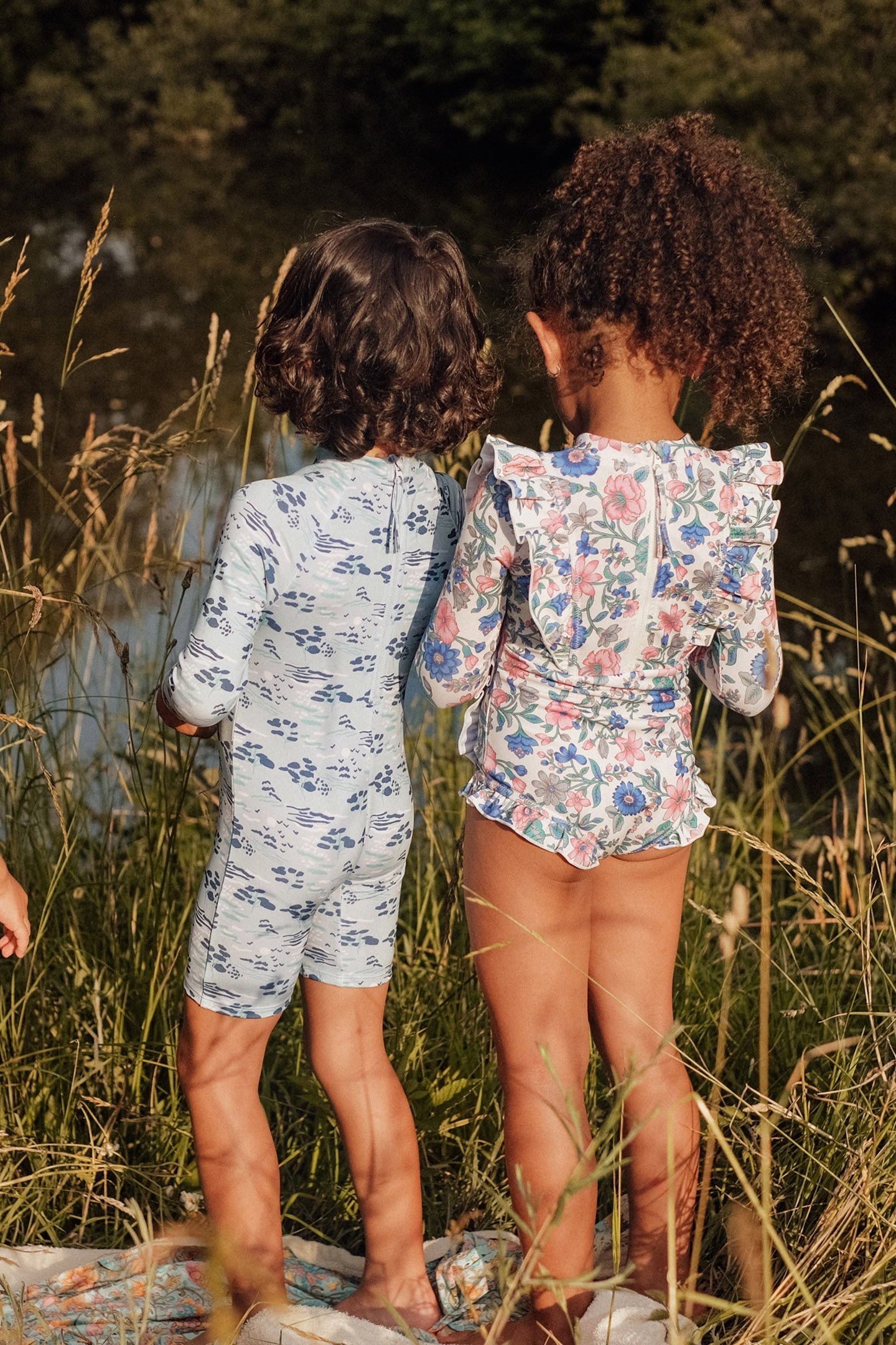 BATHING SUIT AURELIE BLUE SUMMER MEADOW 4