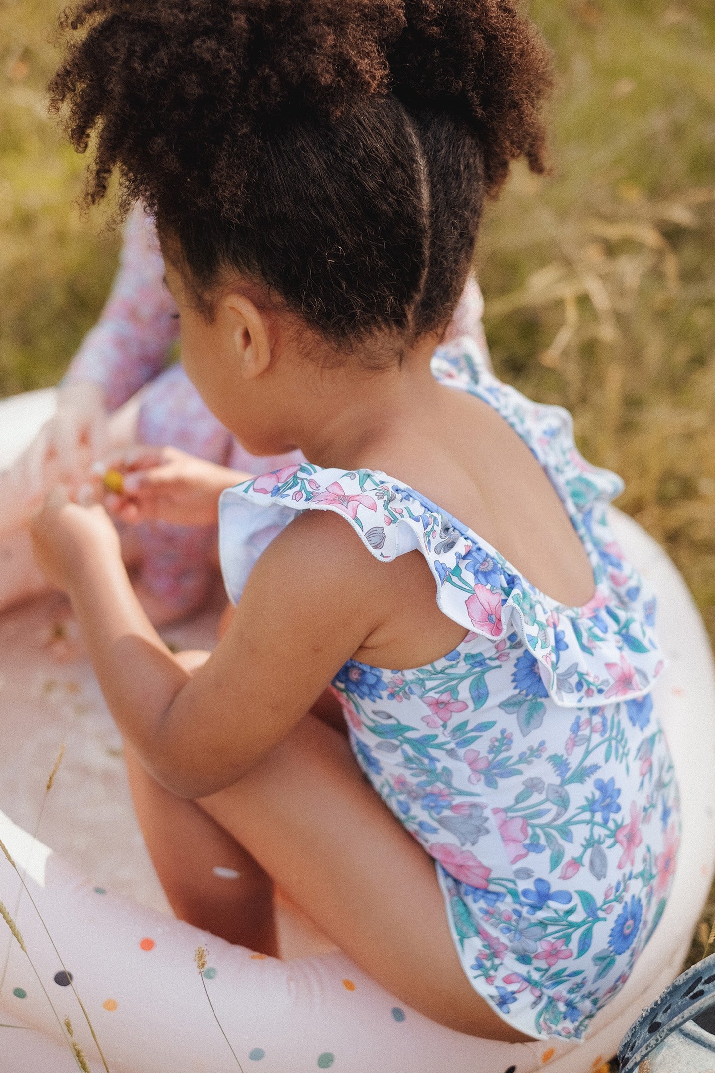 BATHING SUIT ANDREA BLUE SUMMER MEADOW 1