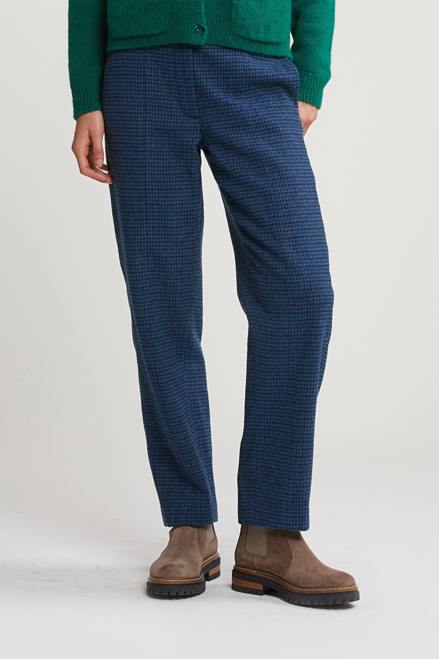 BLUE/GREEN CHECKED PANTS 1