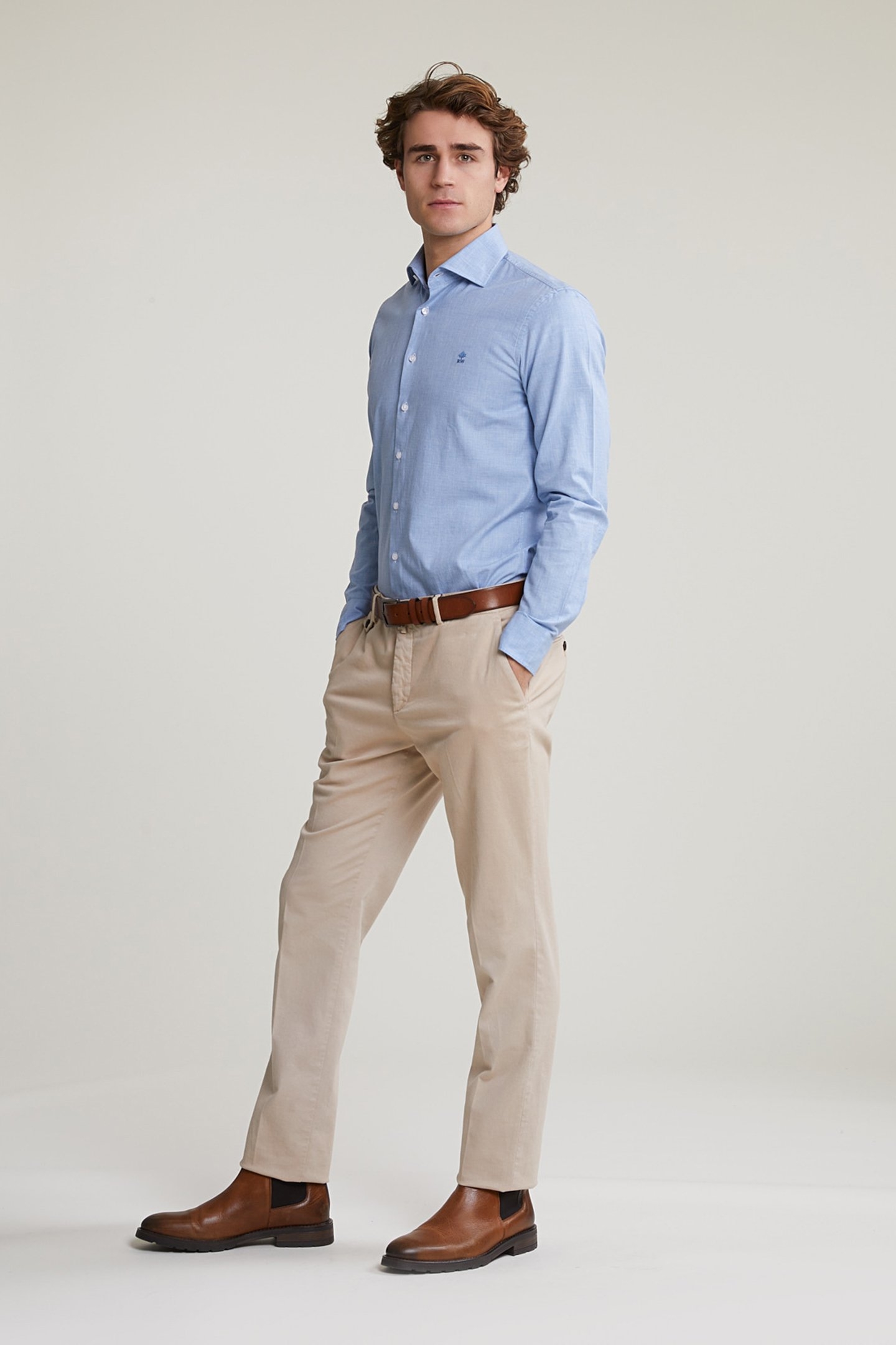 SLIM FIT UNI SHIRT BLUE 3