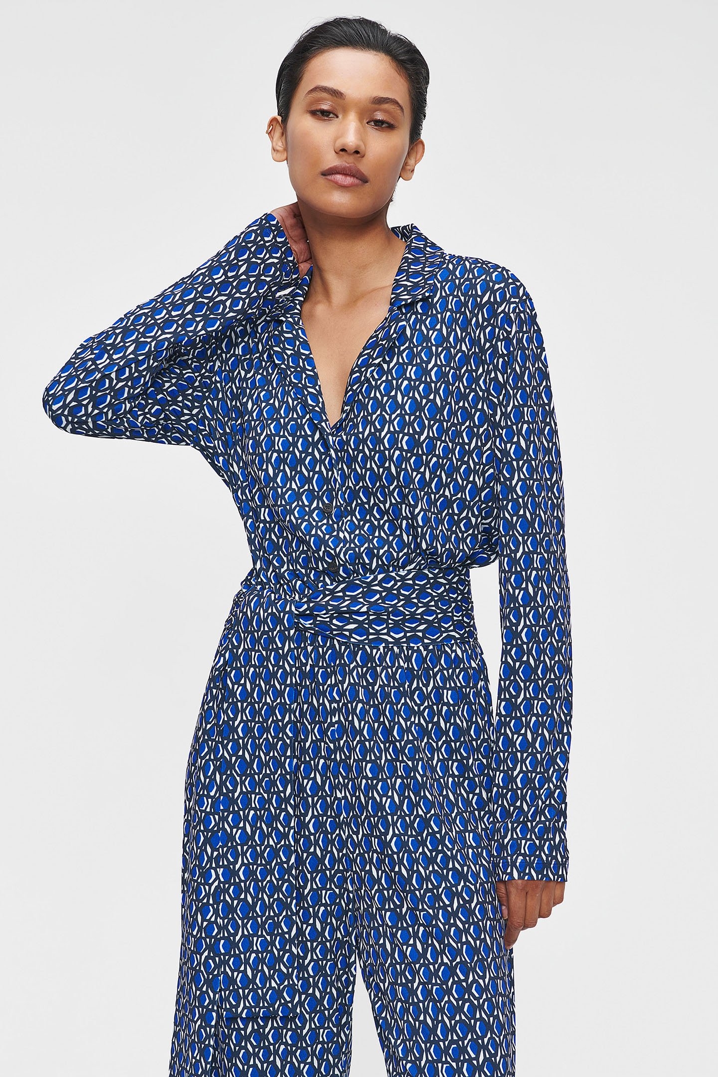 FLUID PRINT JUMPSUIT BLUE 3