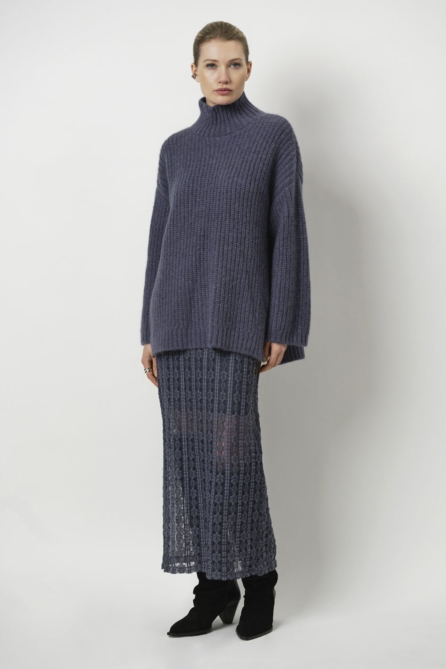 RAYURE OVERSIZED SWEATER ASH BLUE 2