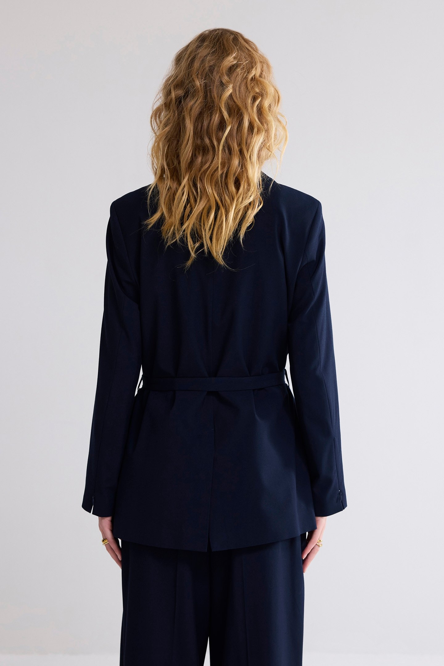 BLAZER VISCOSE BLEND STRETCH MIDNIGHT BLUE 2