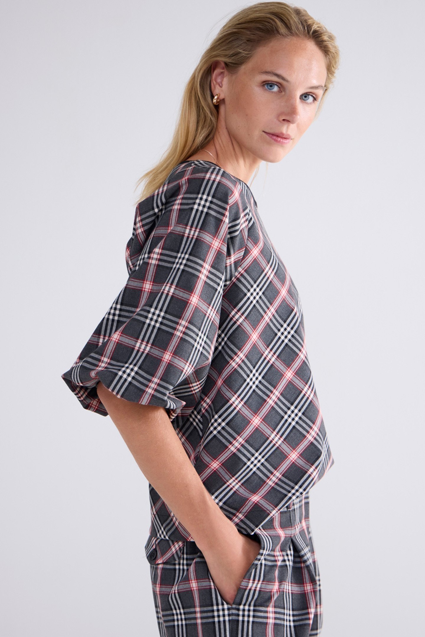 TOP CHECK IN RED MULTICOLOUR 3