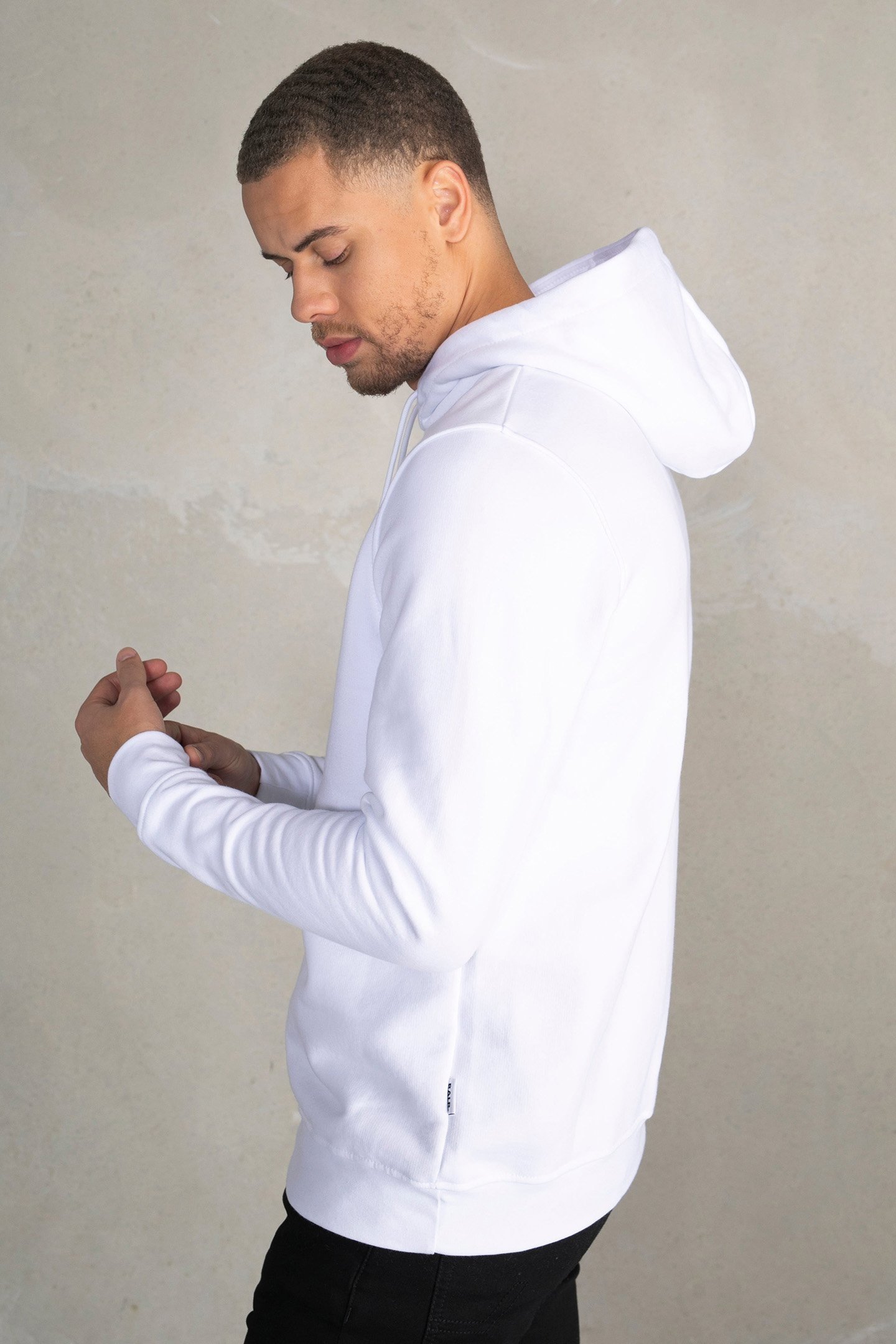 BRAND STRAIGHT HOODIE BRIGHT WHITE 5