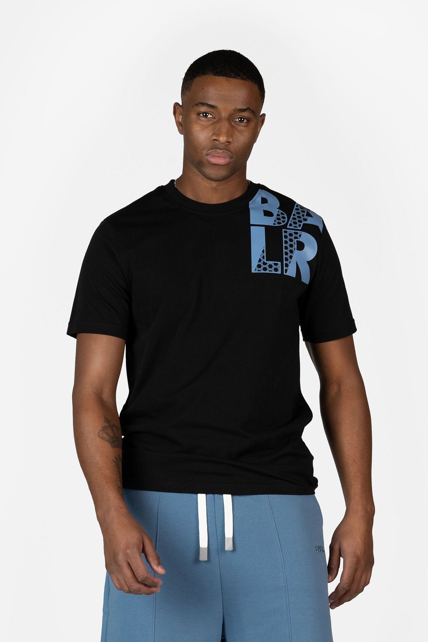 HEX STRIPE REGULAR FIT T-SHIRT JET BLACK 1