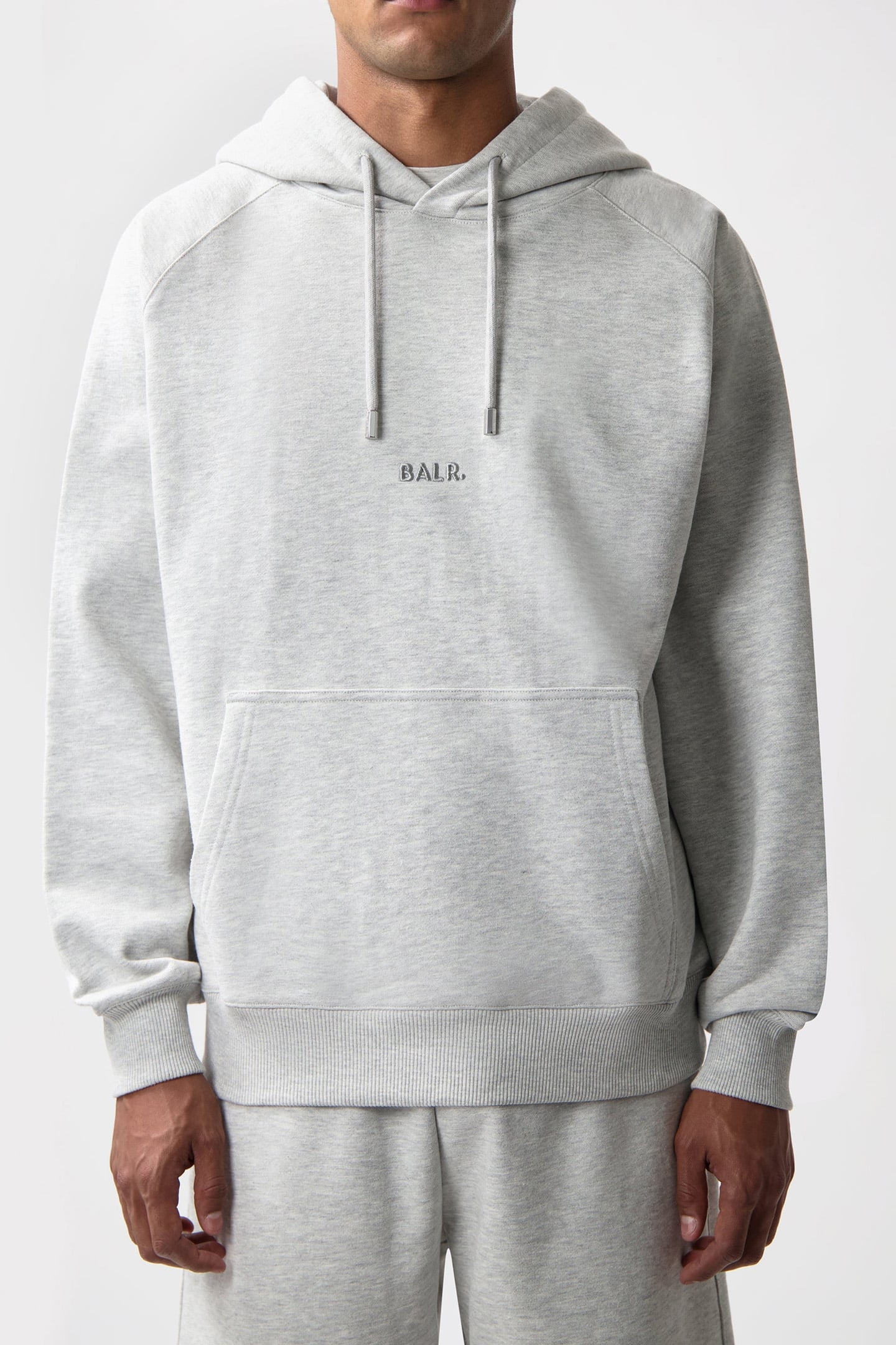 LOGO HOODIE LT GREY MELANGE 1