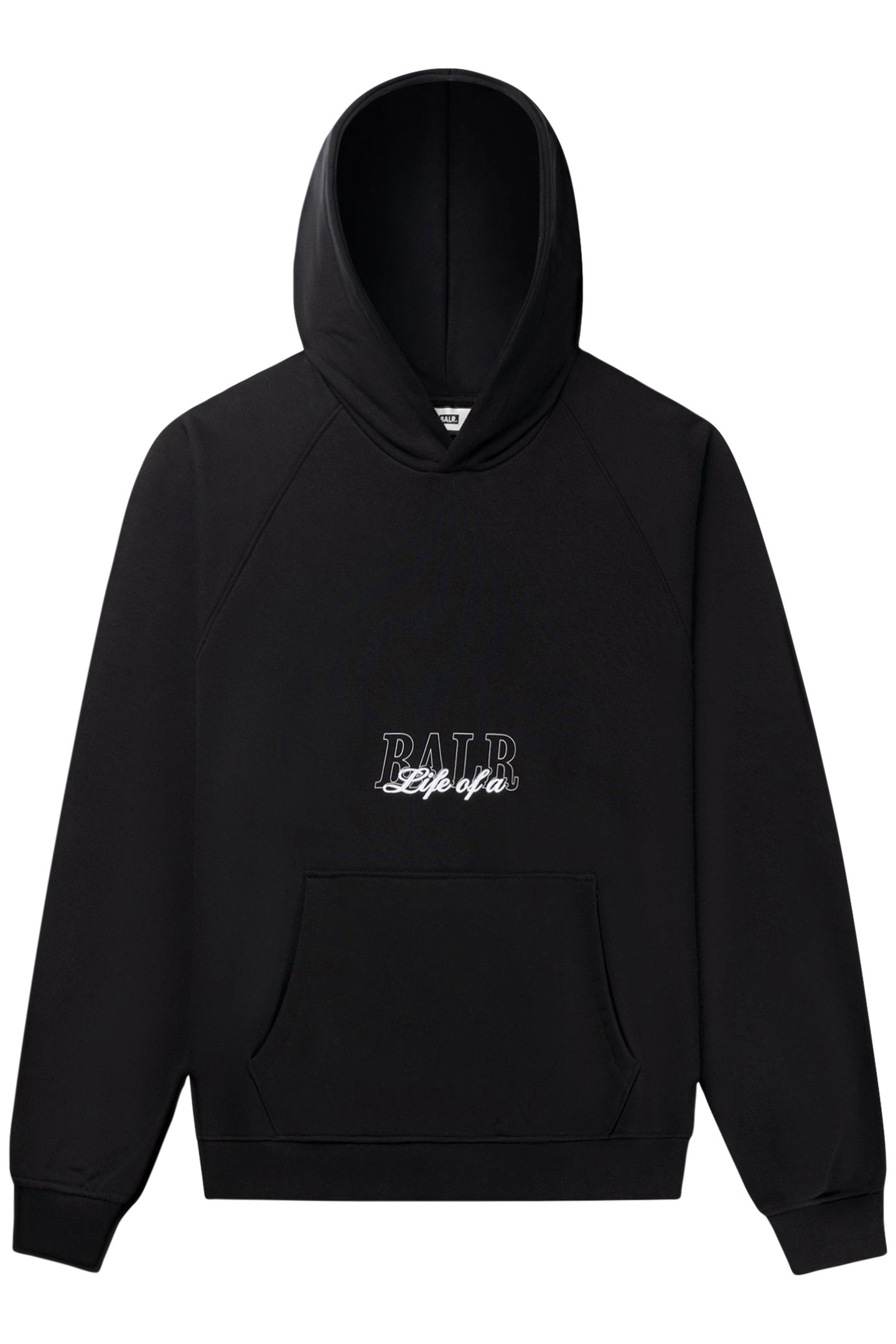 SCRIPT RELAXED FIT HOODIE JET BLACK 4