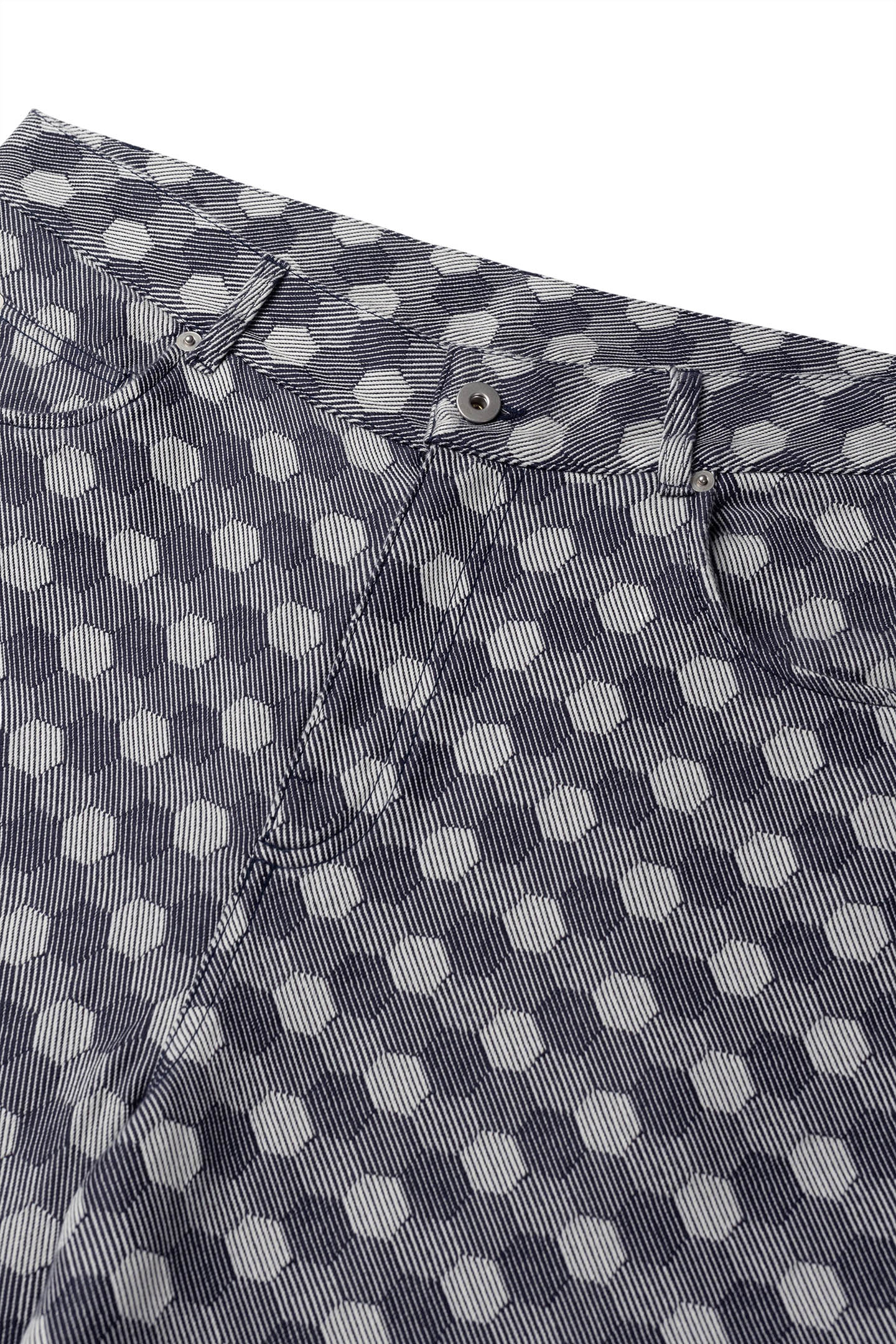 HEX JACQUARD RELAXED SHORTS INDIGO 6