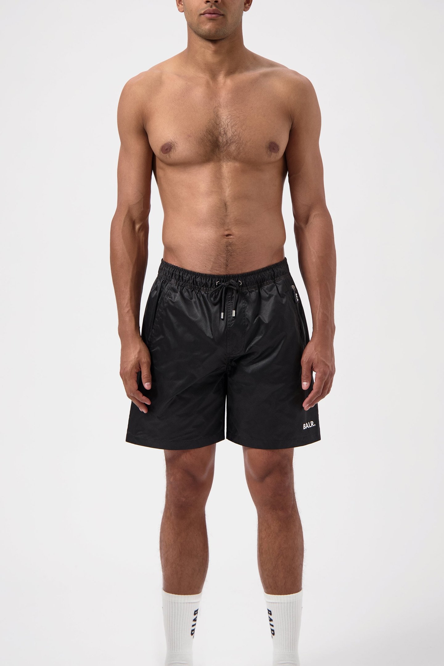 MONOGRAM SWIMSHORTS JET BLACK 1