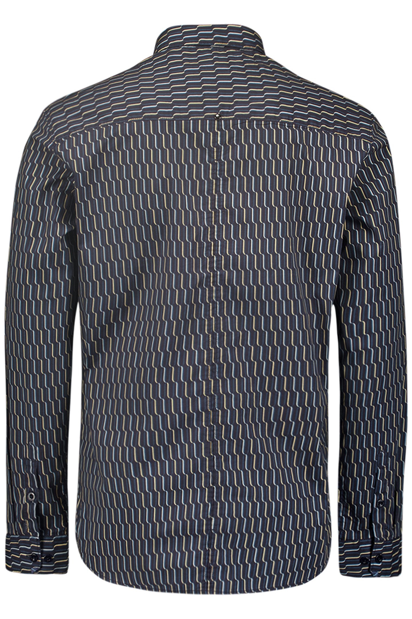 SHIRT STRETCH ALLOVER PRINTED BLACK 5