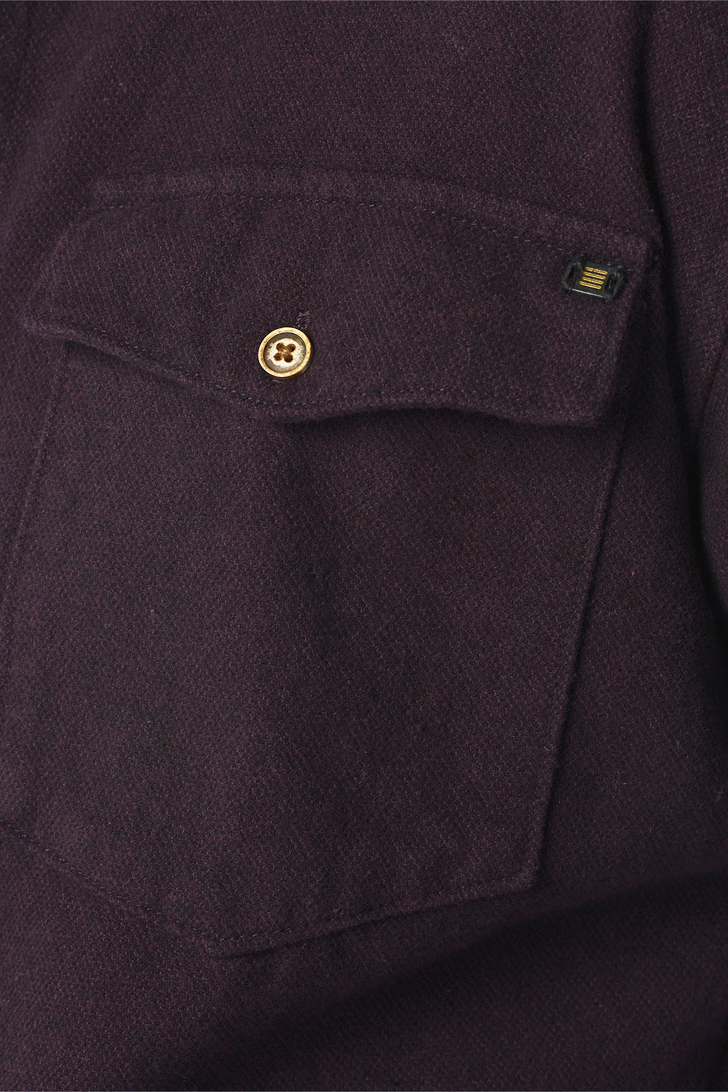 SHIRT CHECK2 COLOURED TWILL AUBERGINE 7
