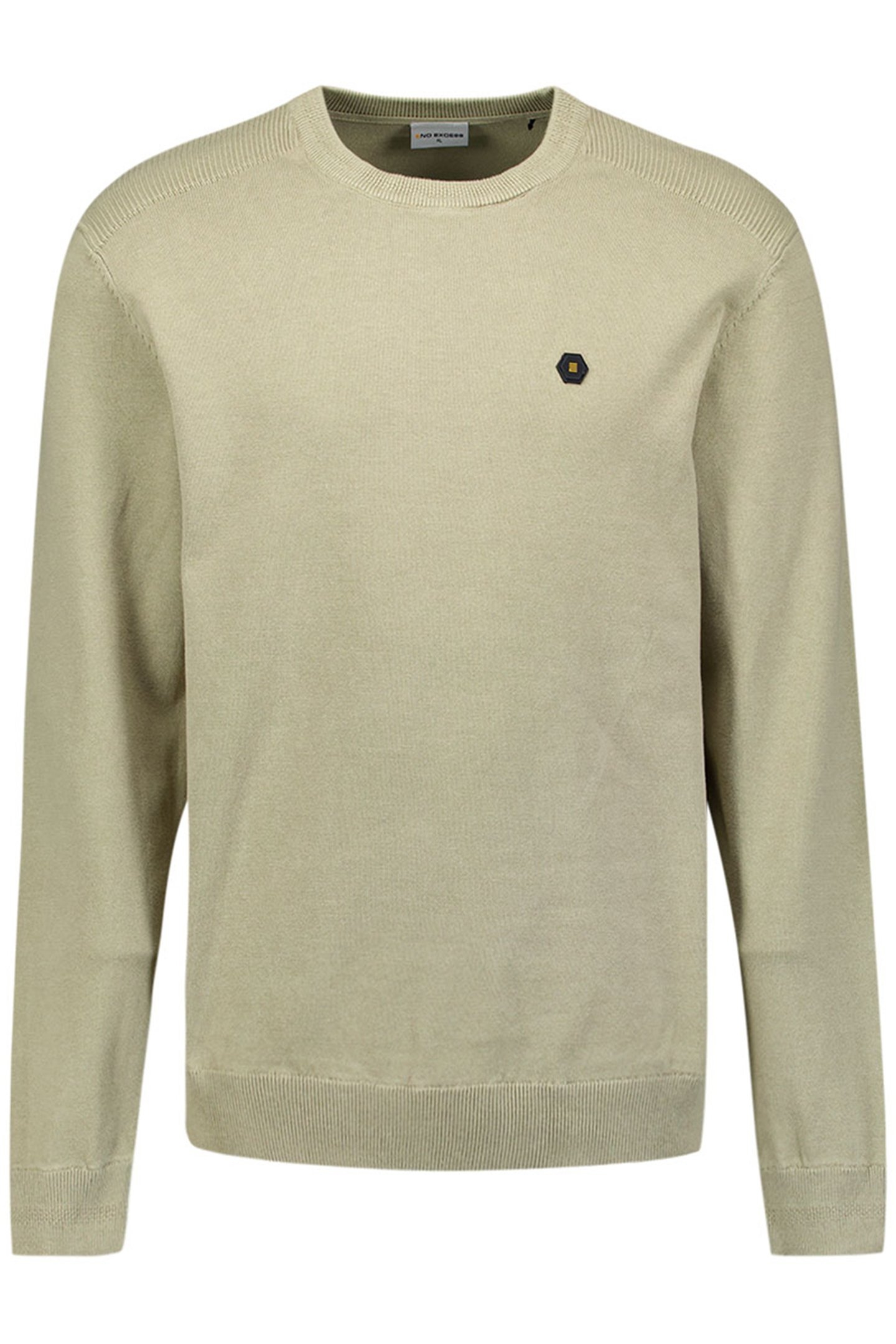 PULLOVER CREWNECK SOLID KNIT SMOKE 1