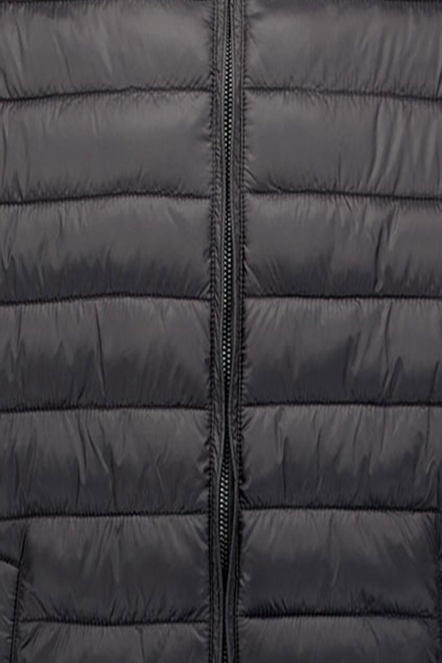 JACKET STAND UP COLLAR PADDED MIX WITH KNIT BLACK 3