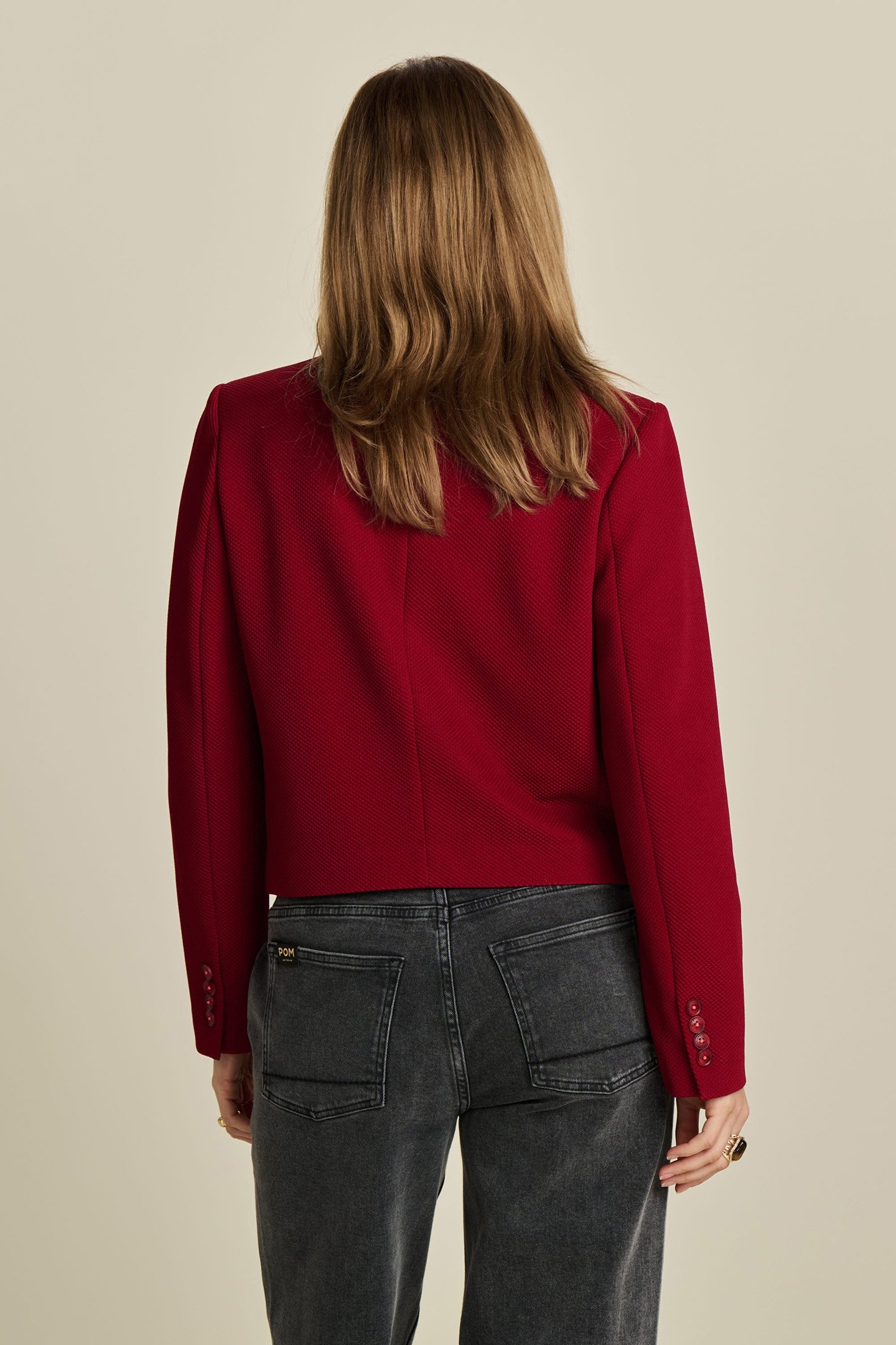 BLAZER - BURGUNDY RED SHORT 2