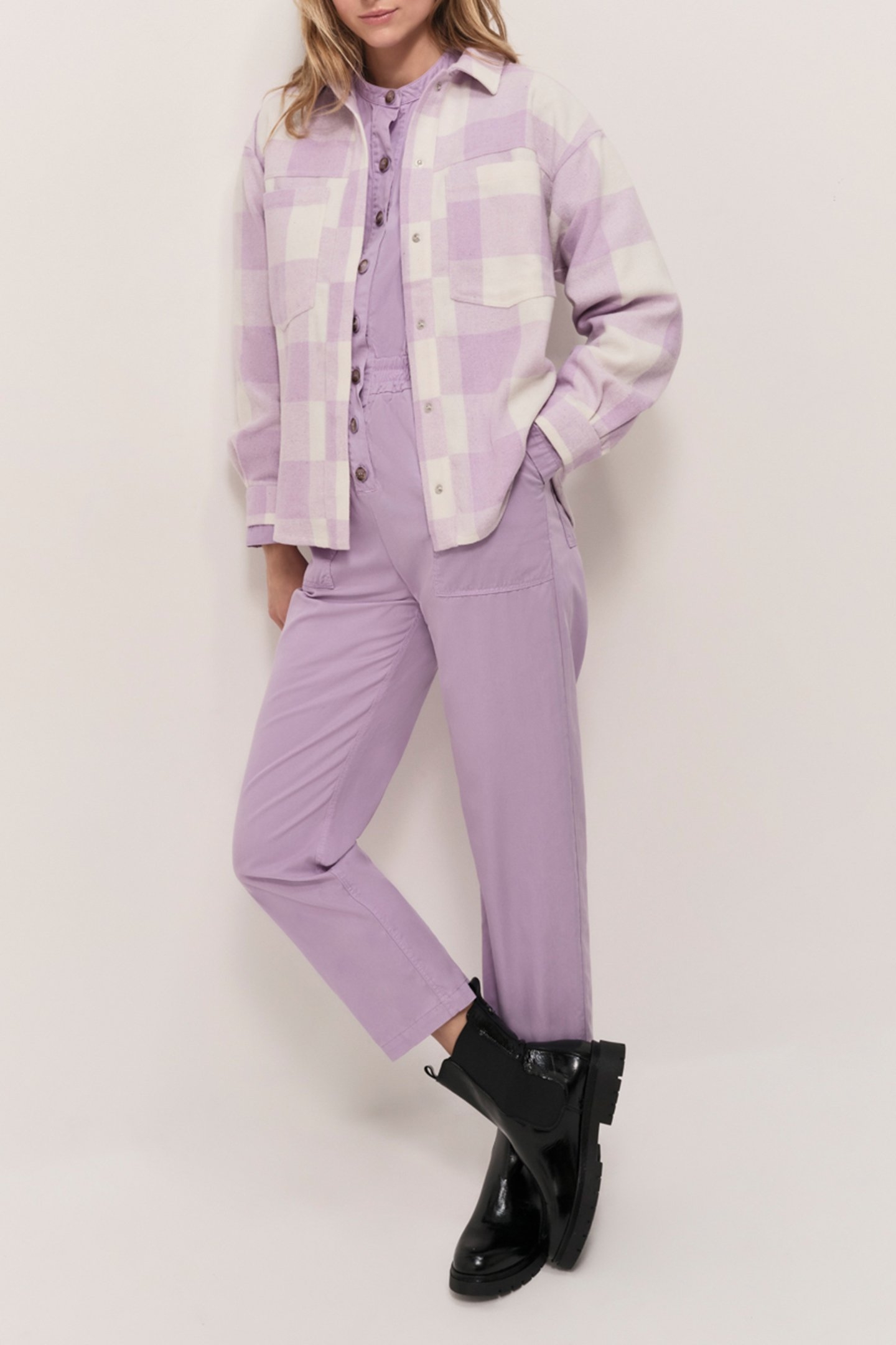 CESAR - GLYCINE FLANNEL SHIRT WITH CHECK PATTERN 3