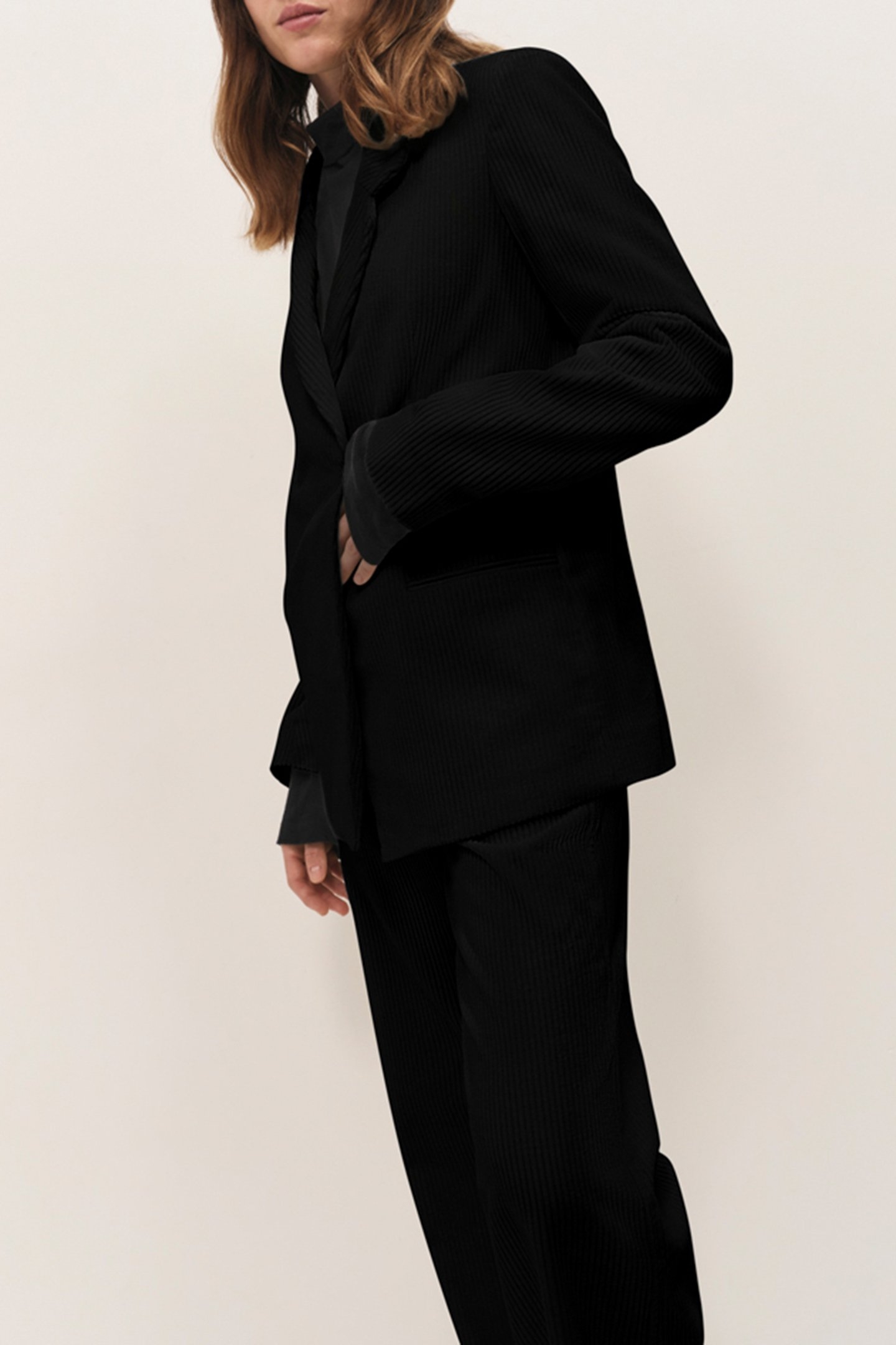 VIGG - BLACK CORDUROY SUIT JACKET 4