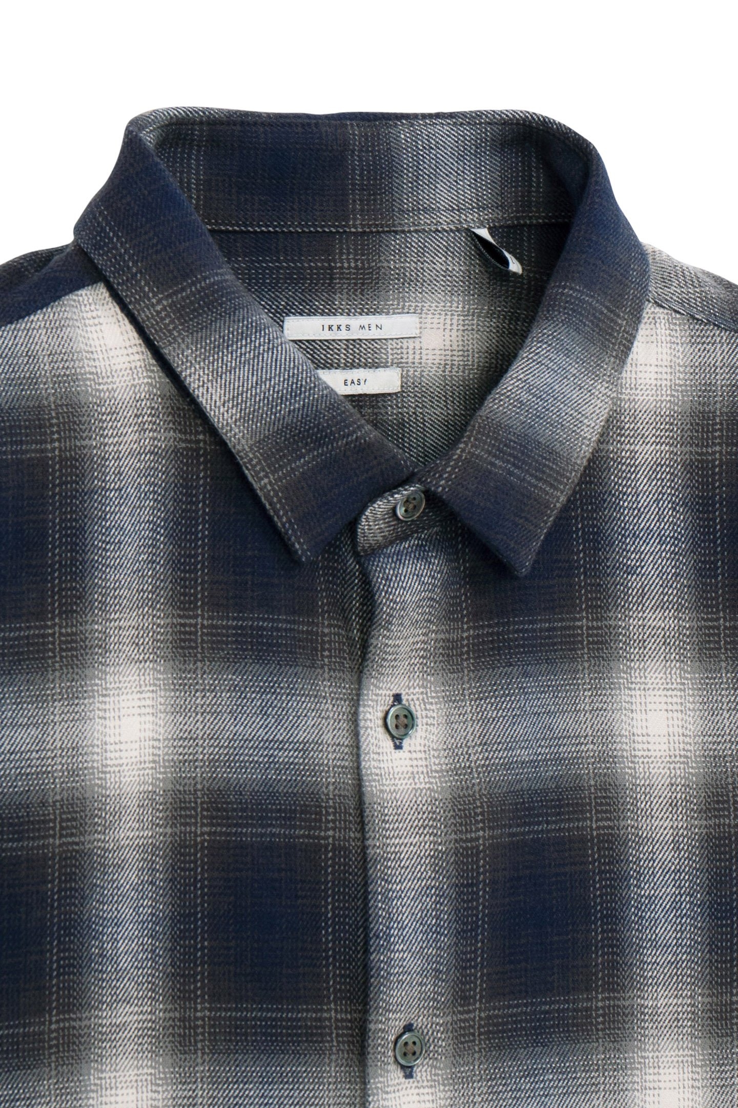 REGULAR SHIRT NAVY CHECK PATTERN 6