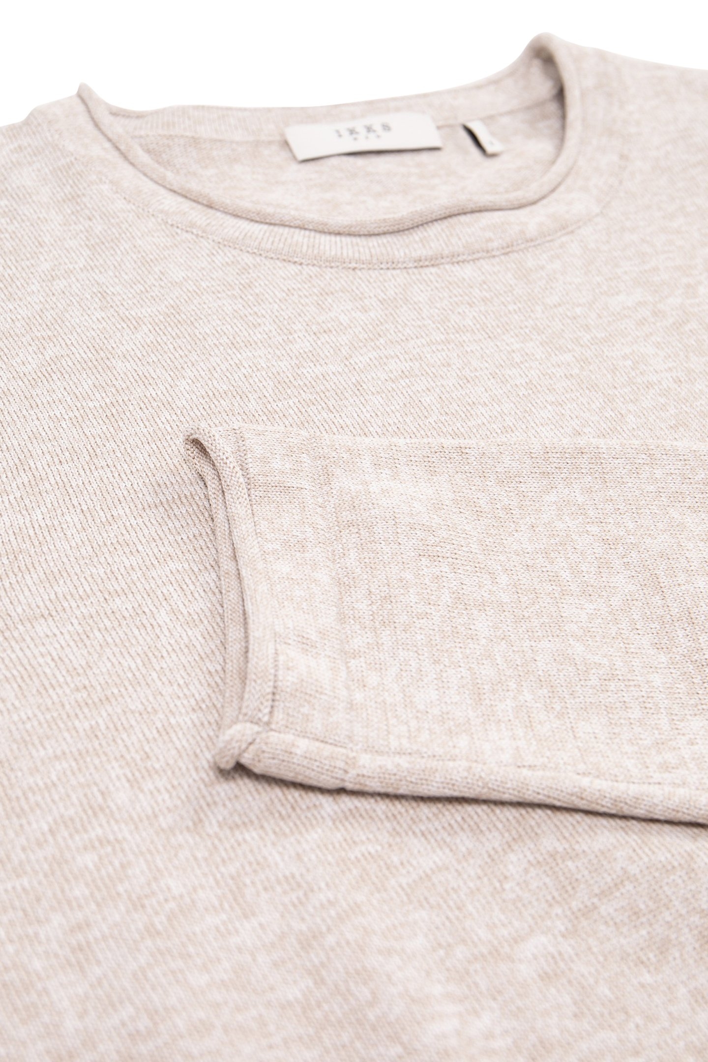 LIGHT BEIGE FINE-KNIT SWEATER 6