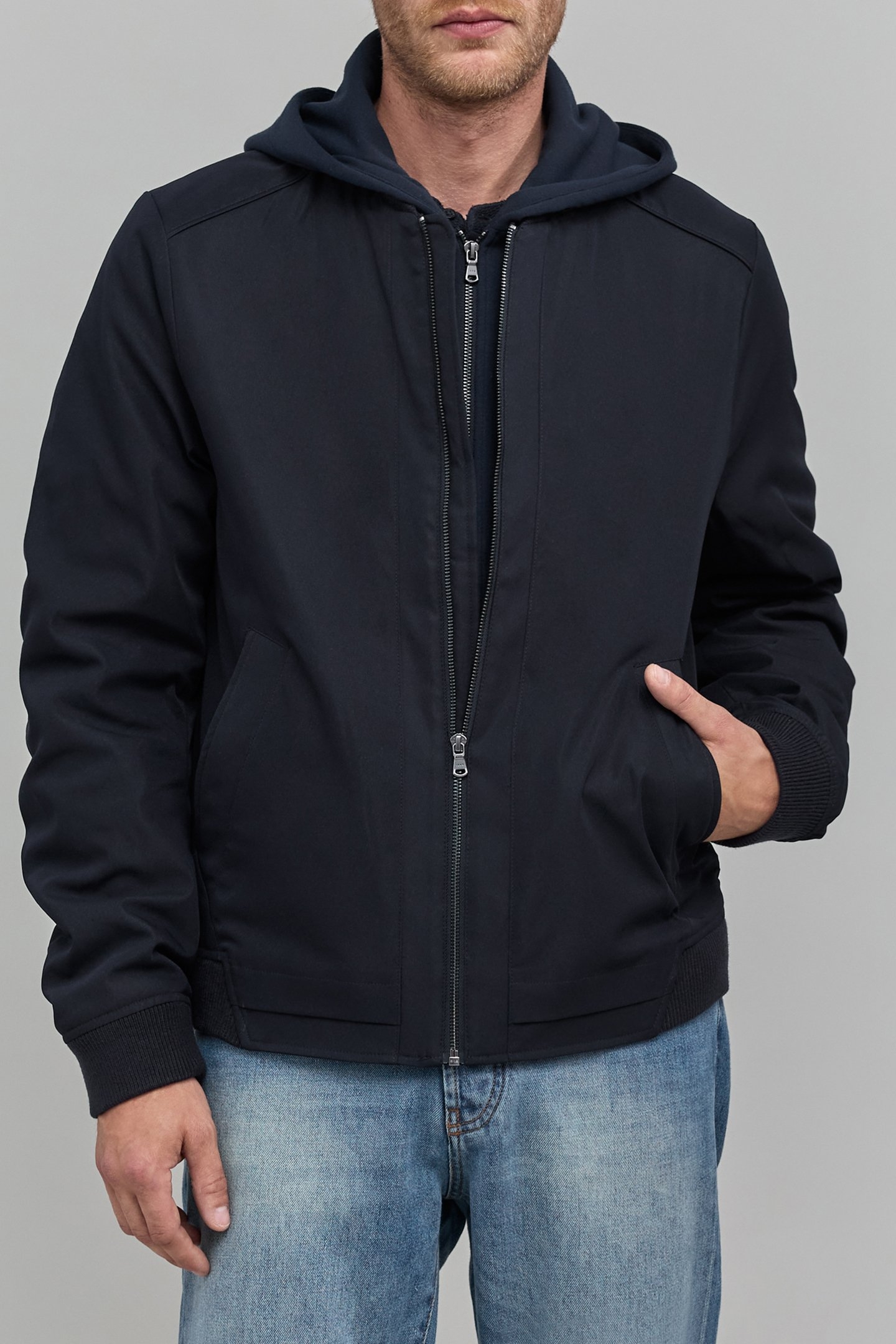 NAVY BOMBER WITH TRIM 1