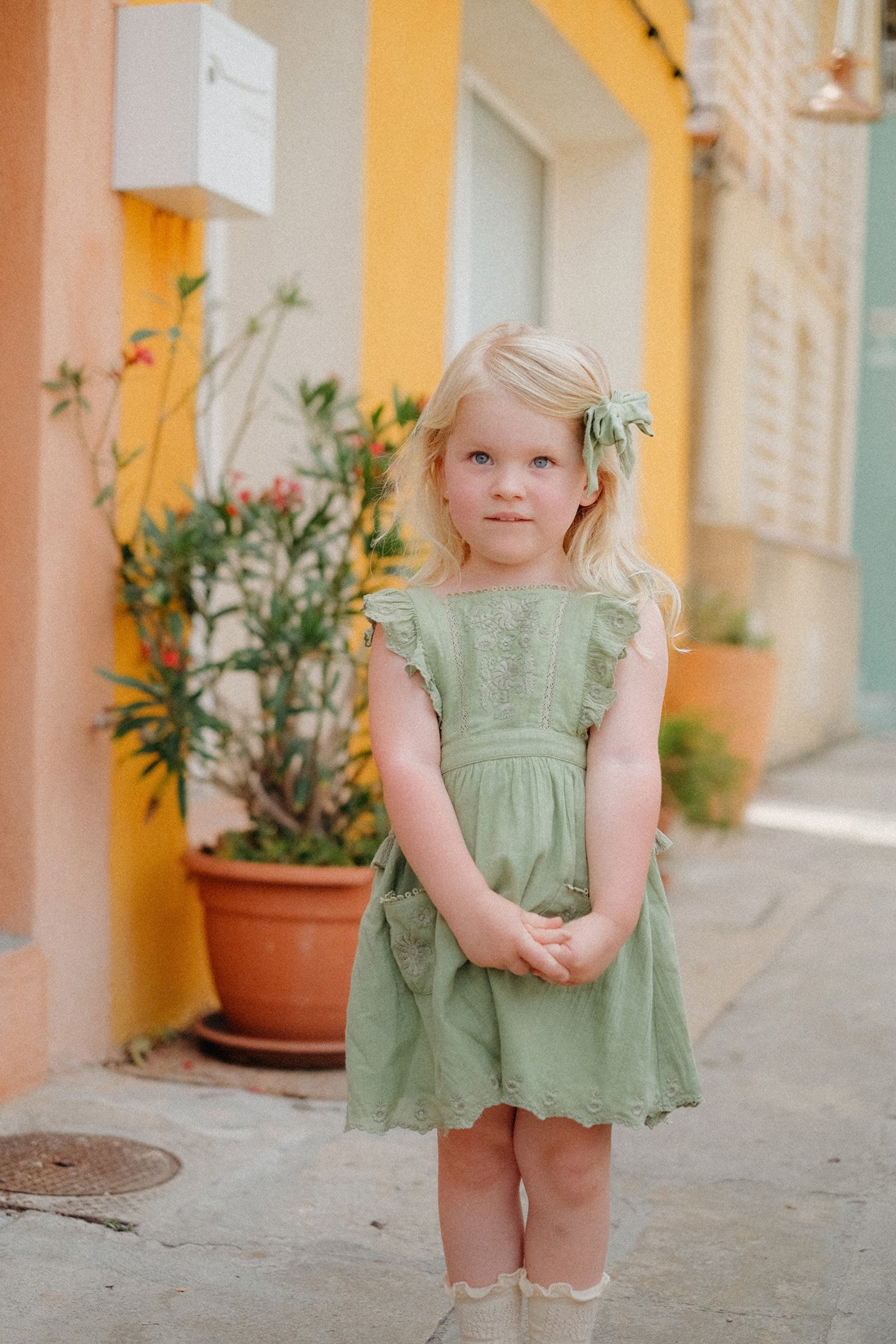 DRESS HUGUETTE OLIVE 1