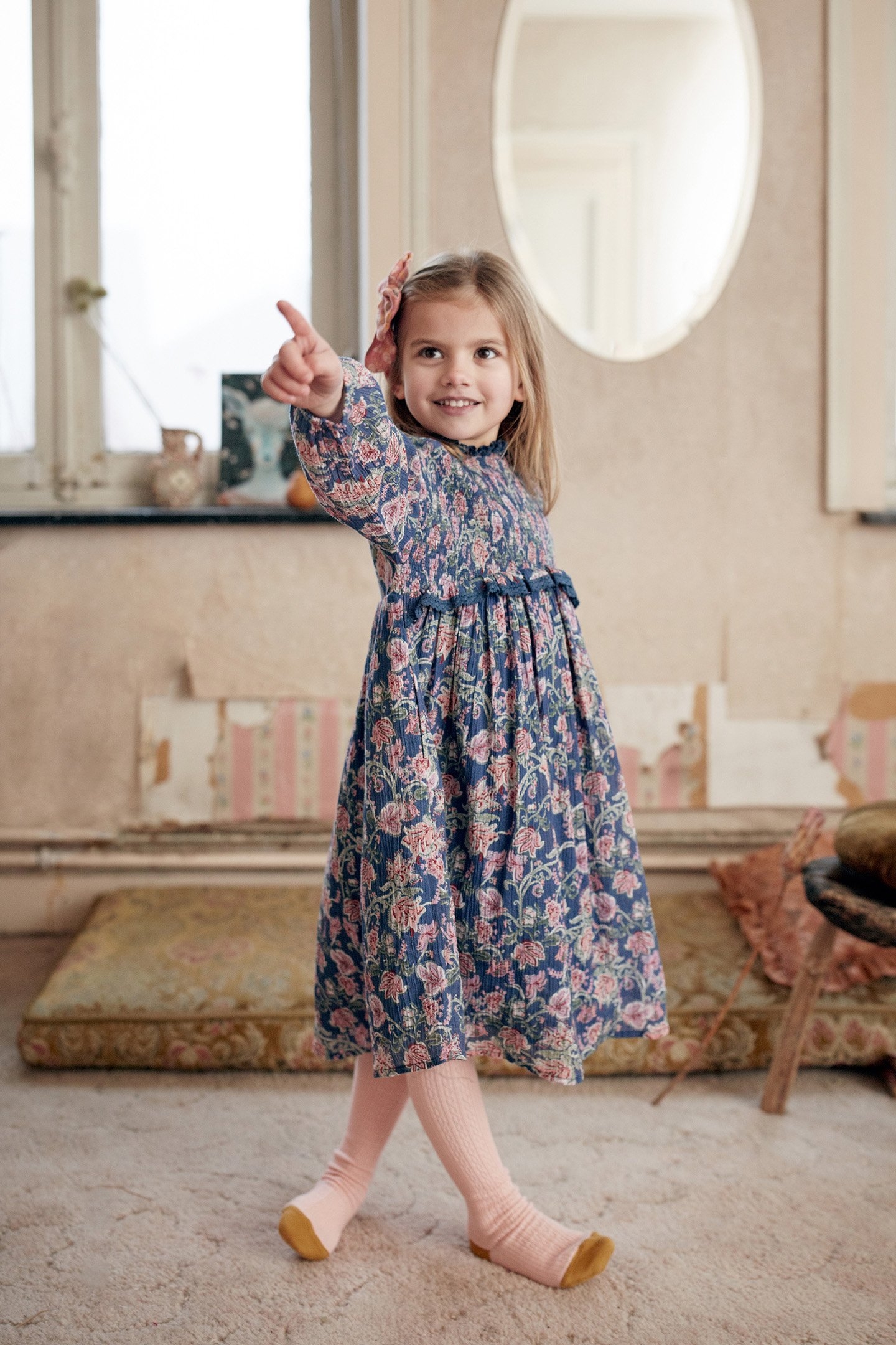 DRESS VEXA BLUE WILD FLOWERS 3