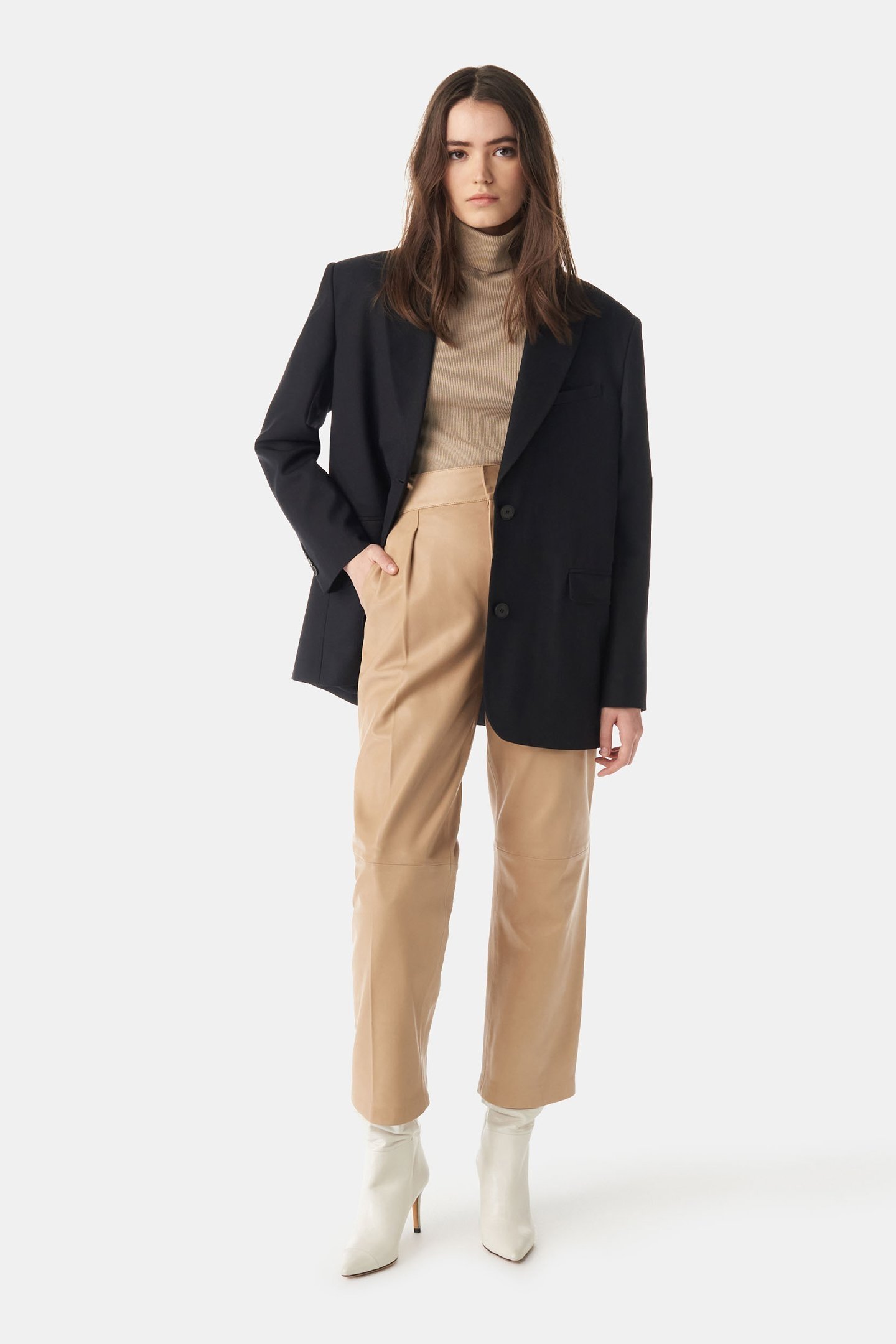 ADERO TROUSER DARK BEIGE 1