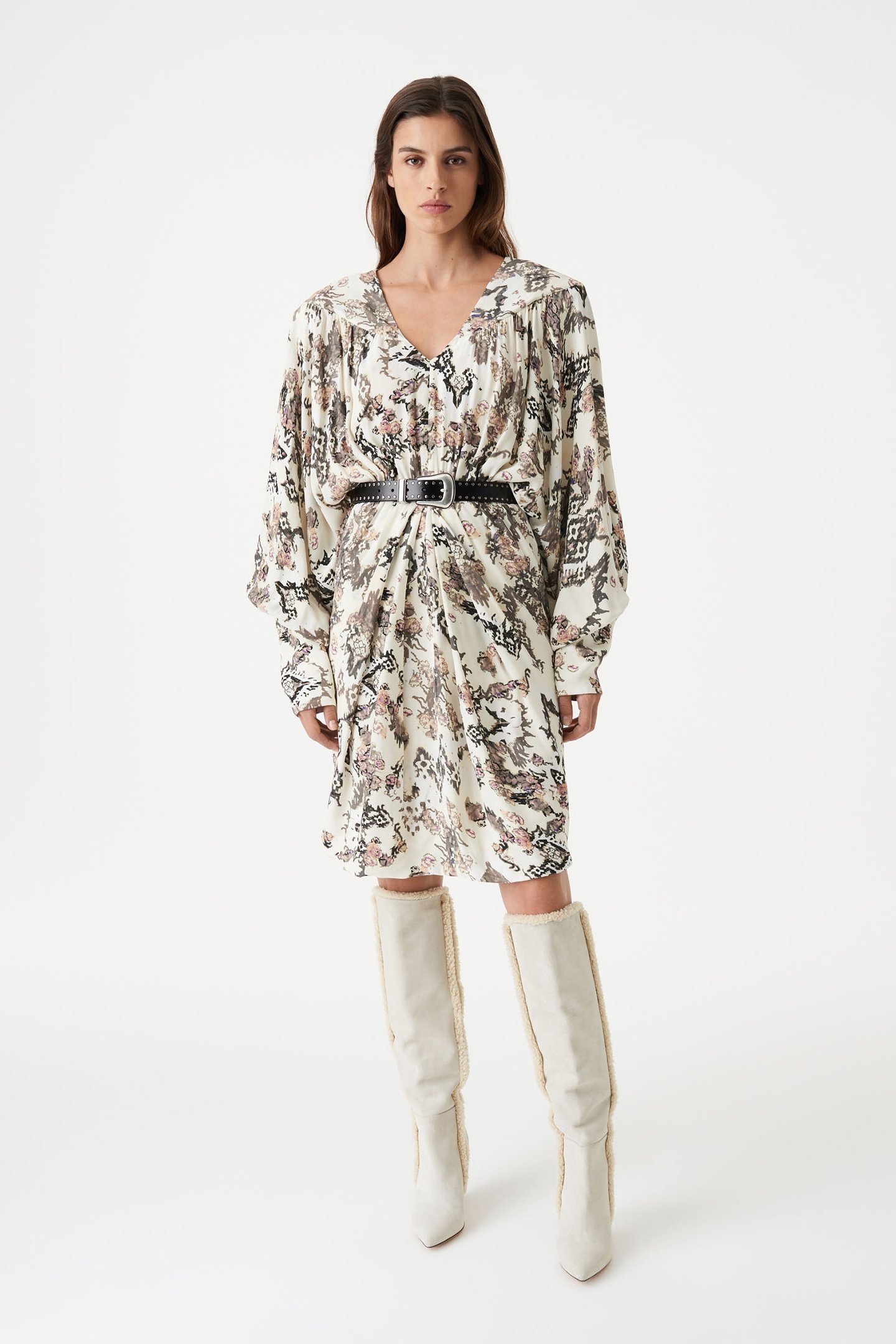 SATINKA DRESS LIGHT NUDE 2