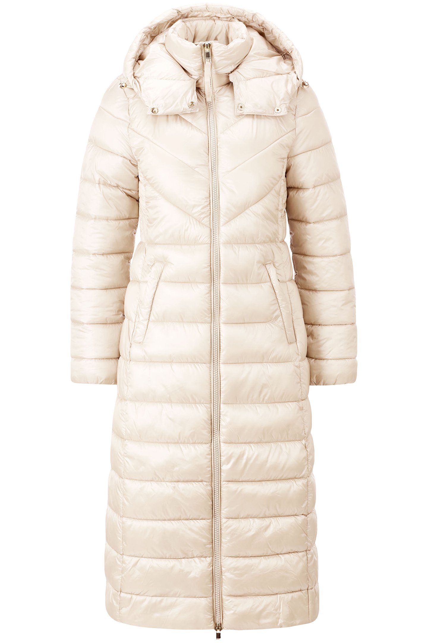 EXTRA LONG PUFFER COAT CAFFEE LATTE 4