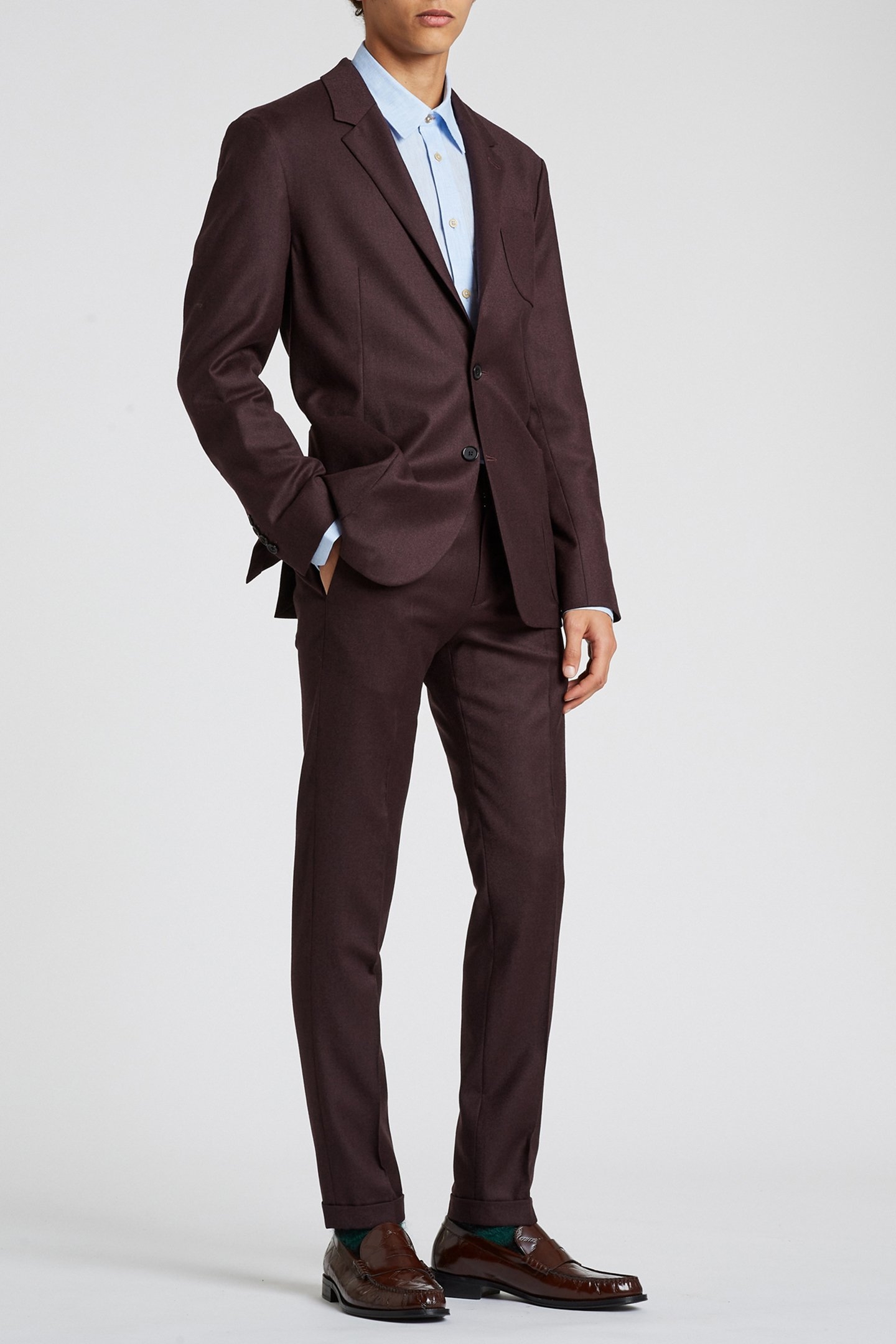 TROUSER VERY DARK RED 3