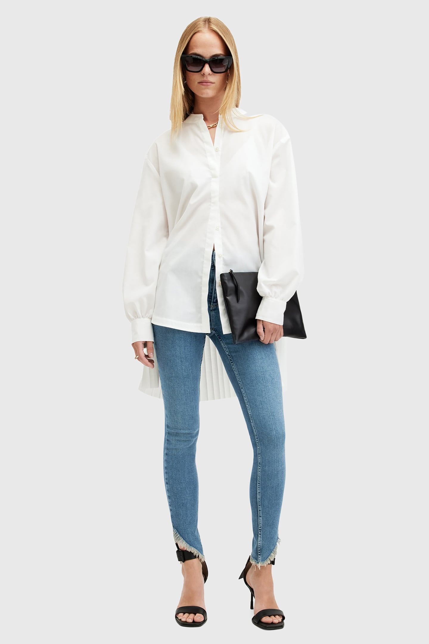 DAX ASYM HEM JEAN HUNTER BLUE 6