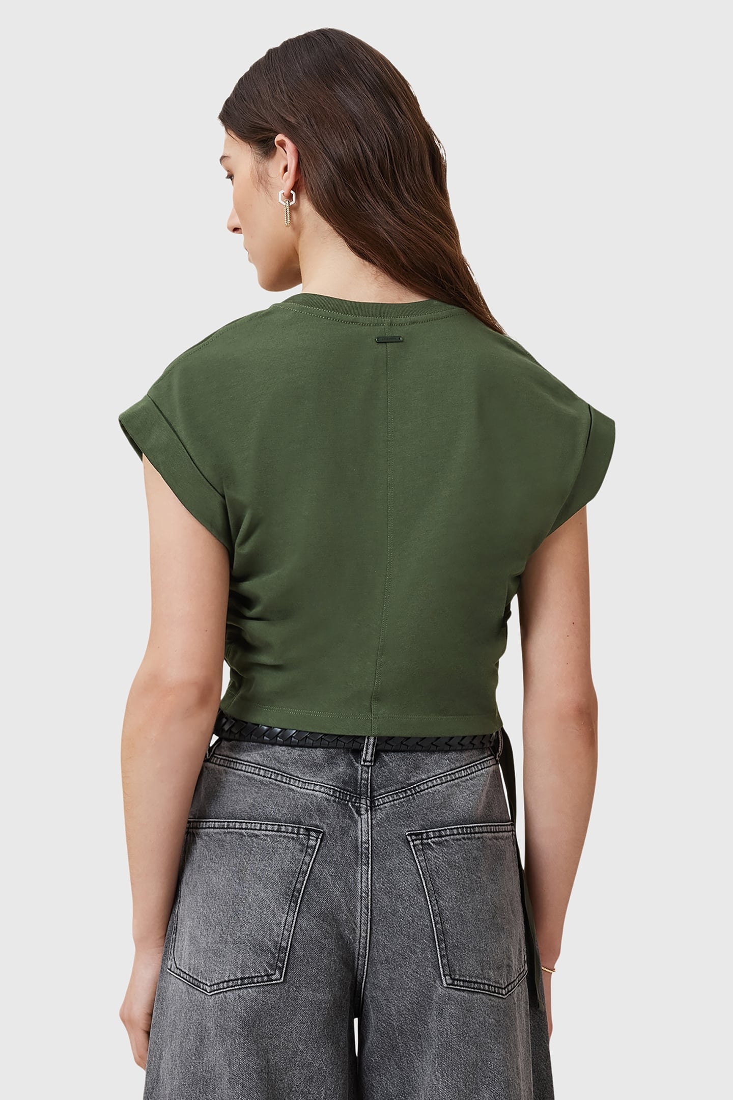 MIRA SATIN TEE RIFLE GREEN 2