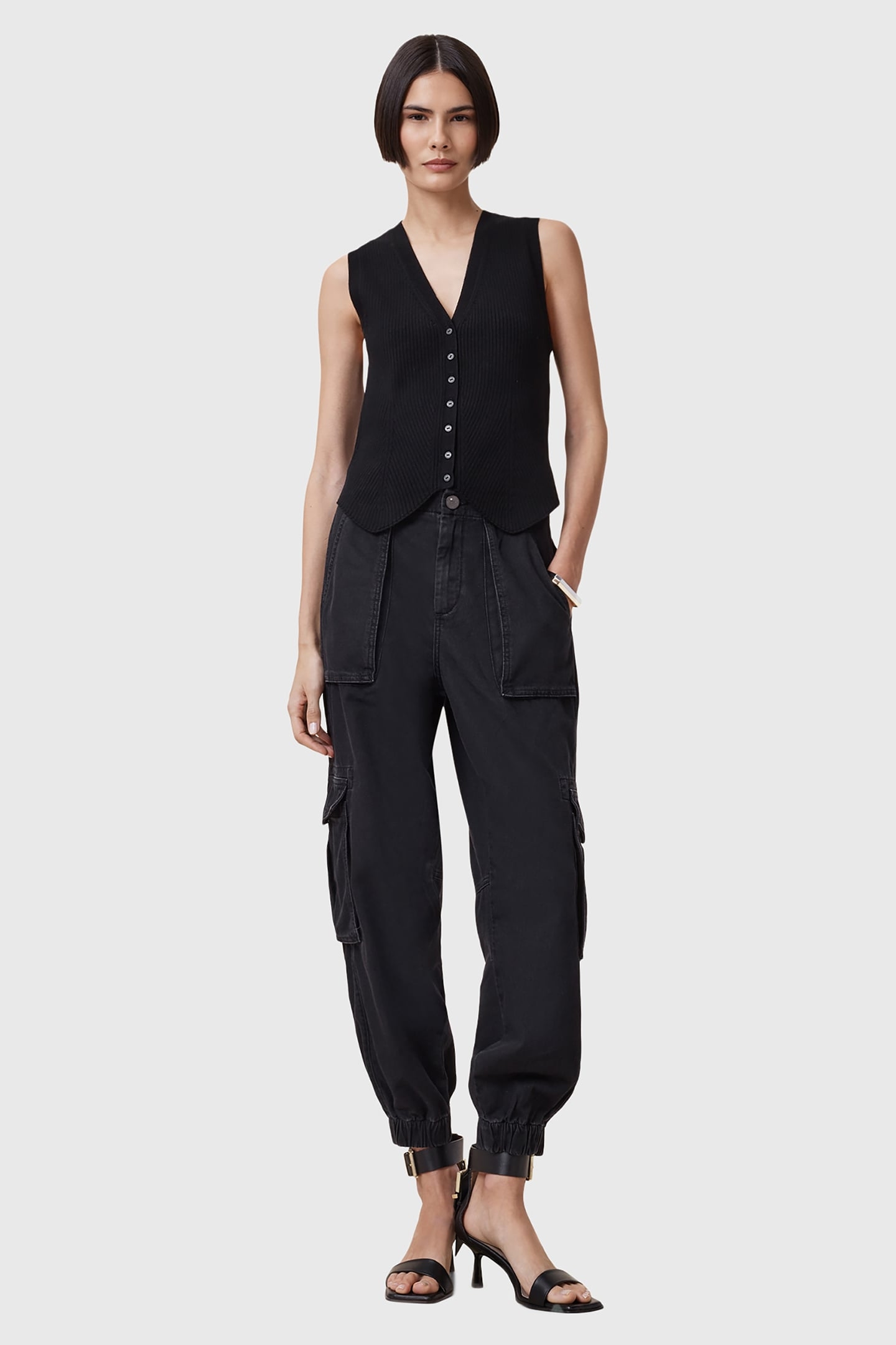 FREDA DENIM TROUSER BLACK 8