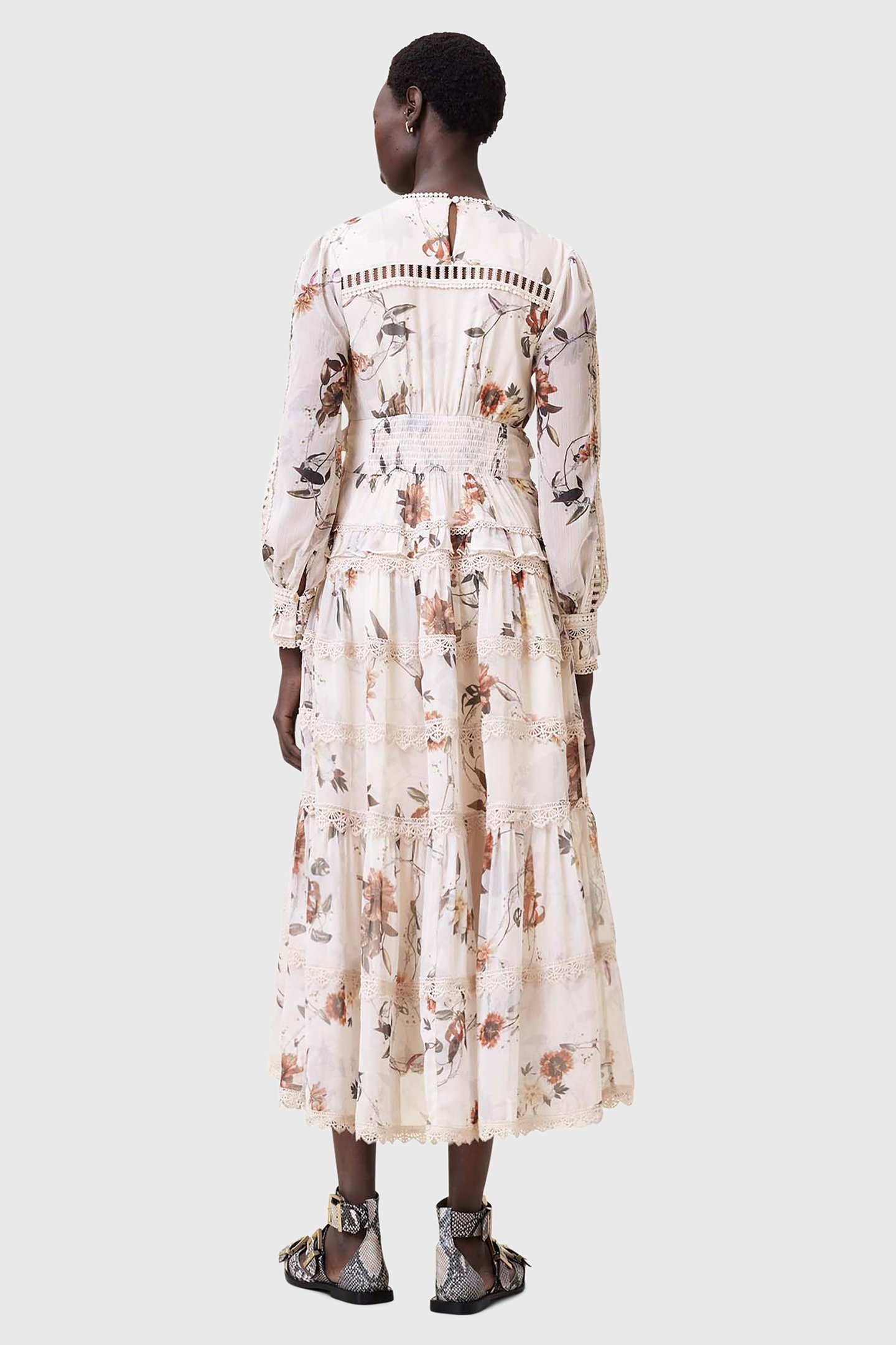 ZORA MIDI DRESS UNITY ECRU WHITE 2