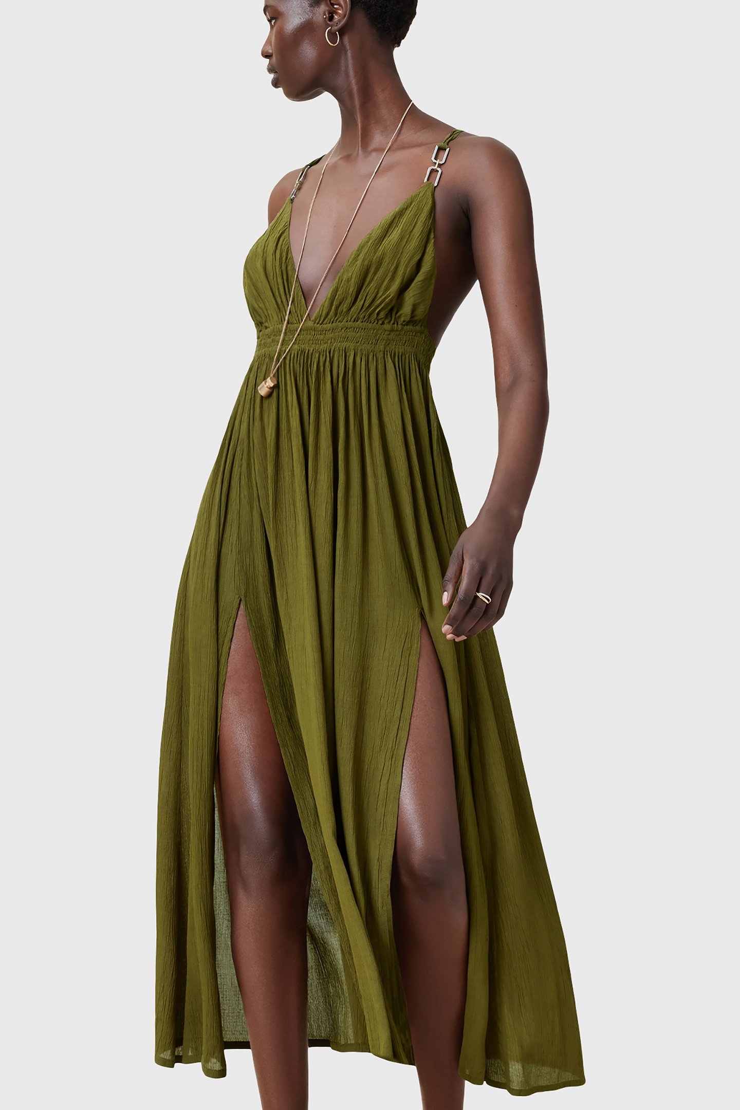 ROSA HEX DRESS FIR GREEN 6