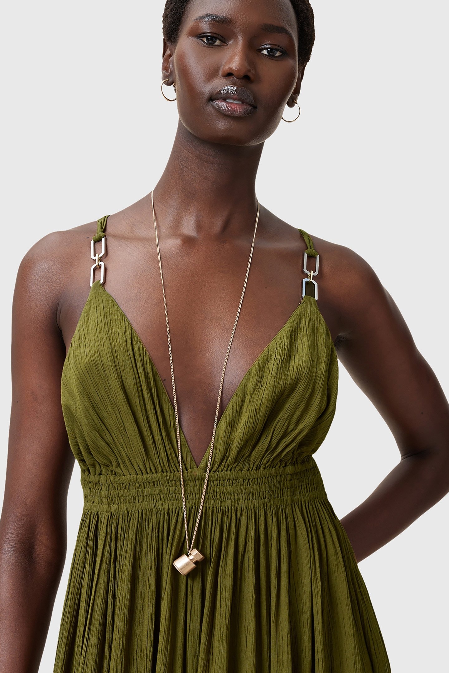 ROSA HEX DRESS FIR GREEN 7