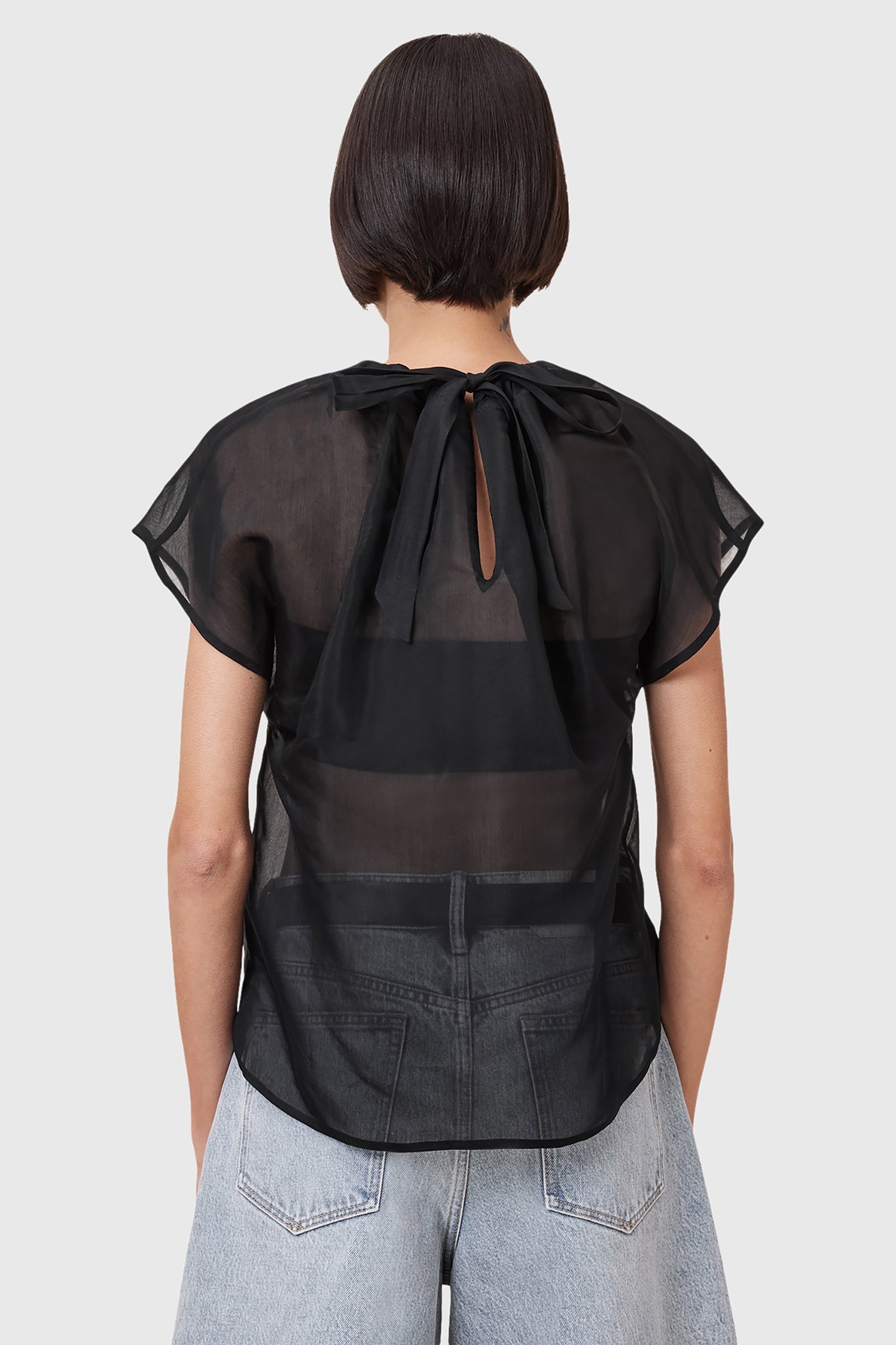 TRISHA SHEER TOP BLACK 2