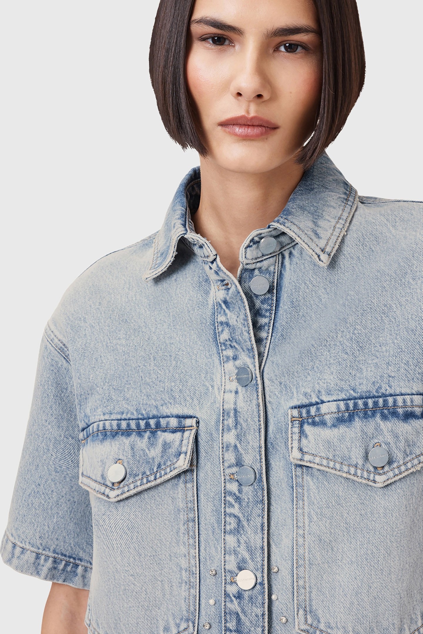 TOVE EMB SHIRT LIGHT INDIGO 6