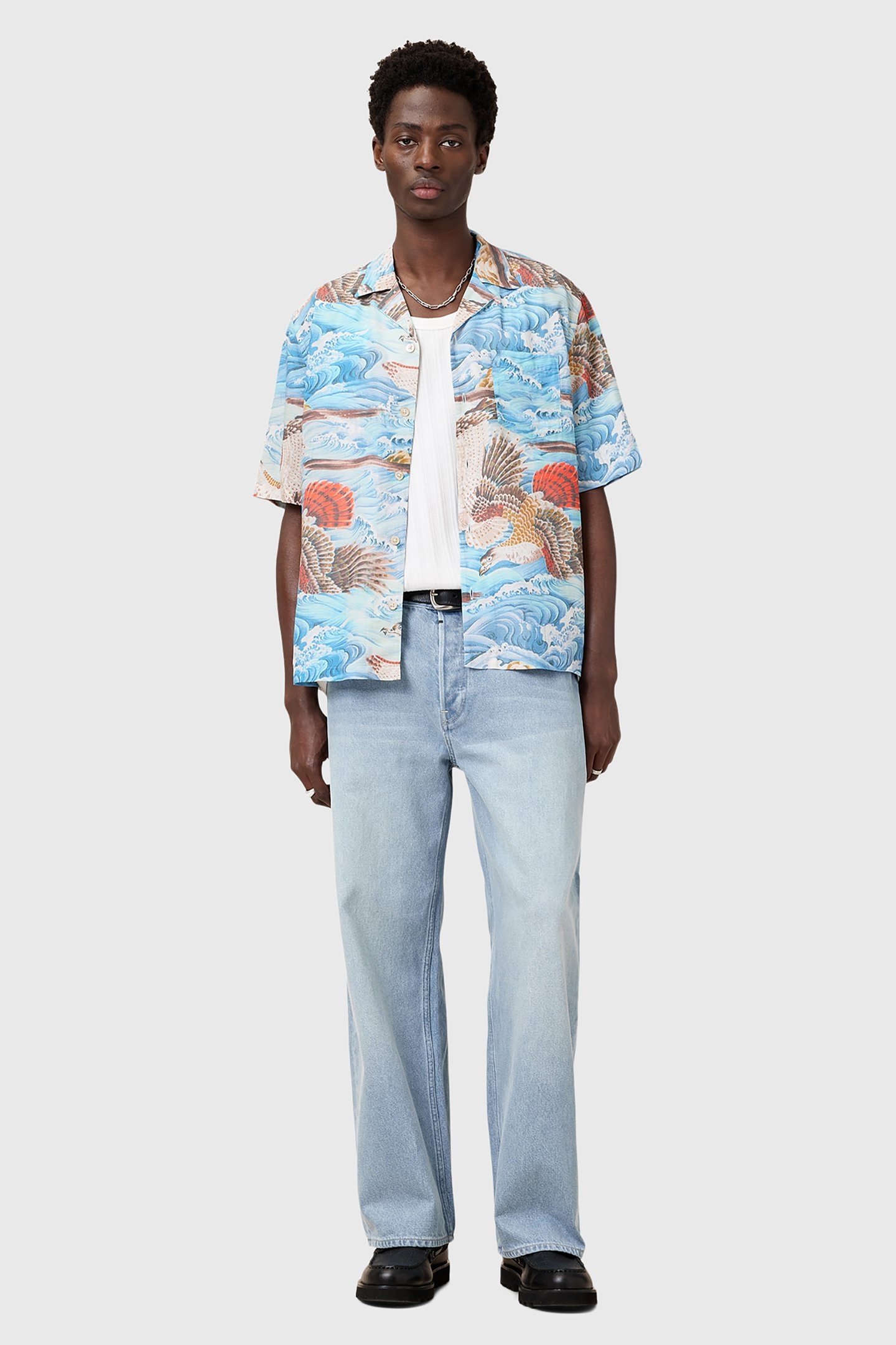 CORSICAN SS SHIRT WILLOW BLUE 5