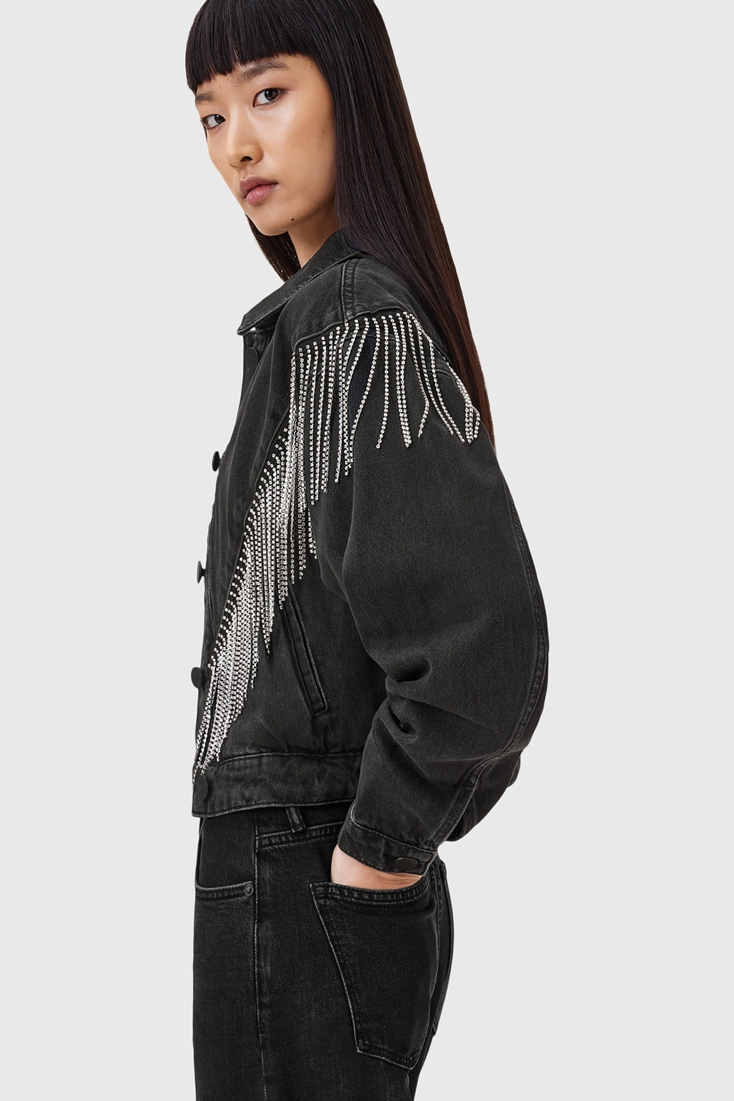 MARLENE EMB JACKET BLACK 6