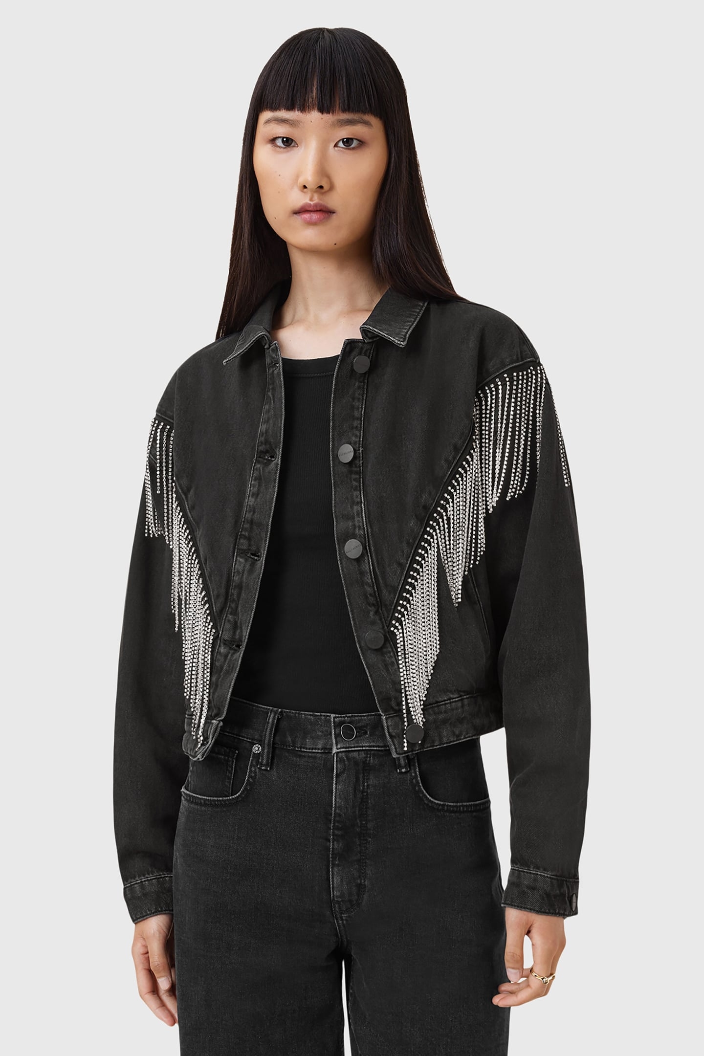 MARLENE EMB JACKET BLACK 8