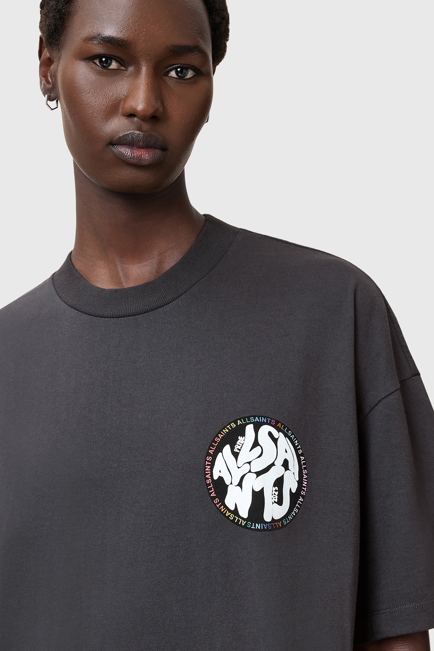 PRIDE DISTORTION TEE WASHED BLACK 6