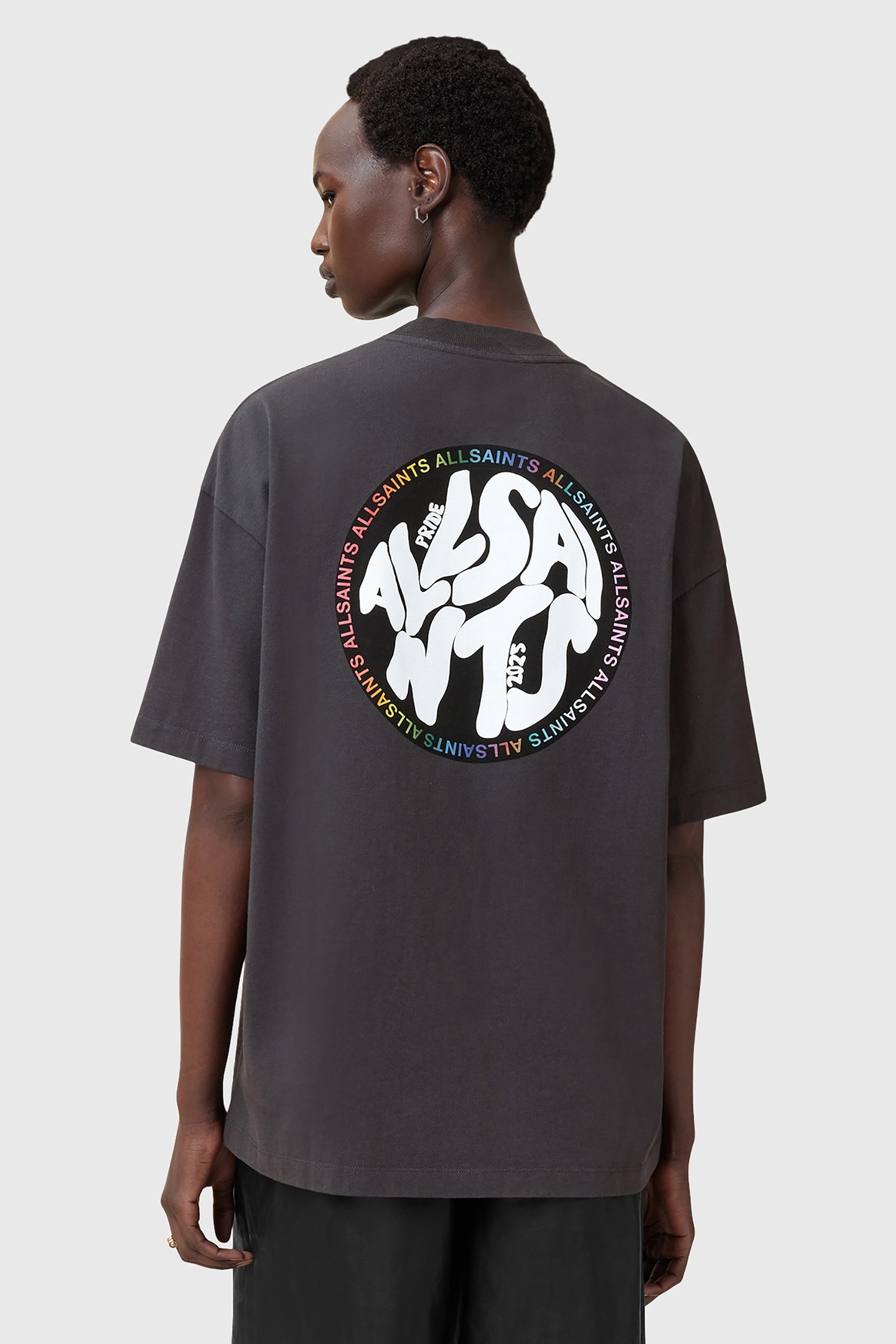 PRIDE DISTORTION TEE WASHED BLACK 2